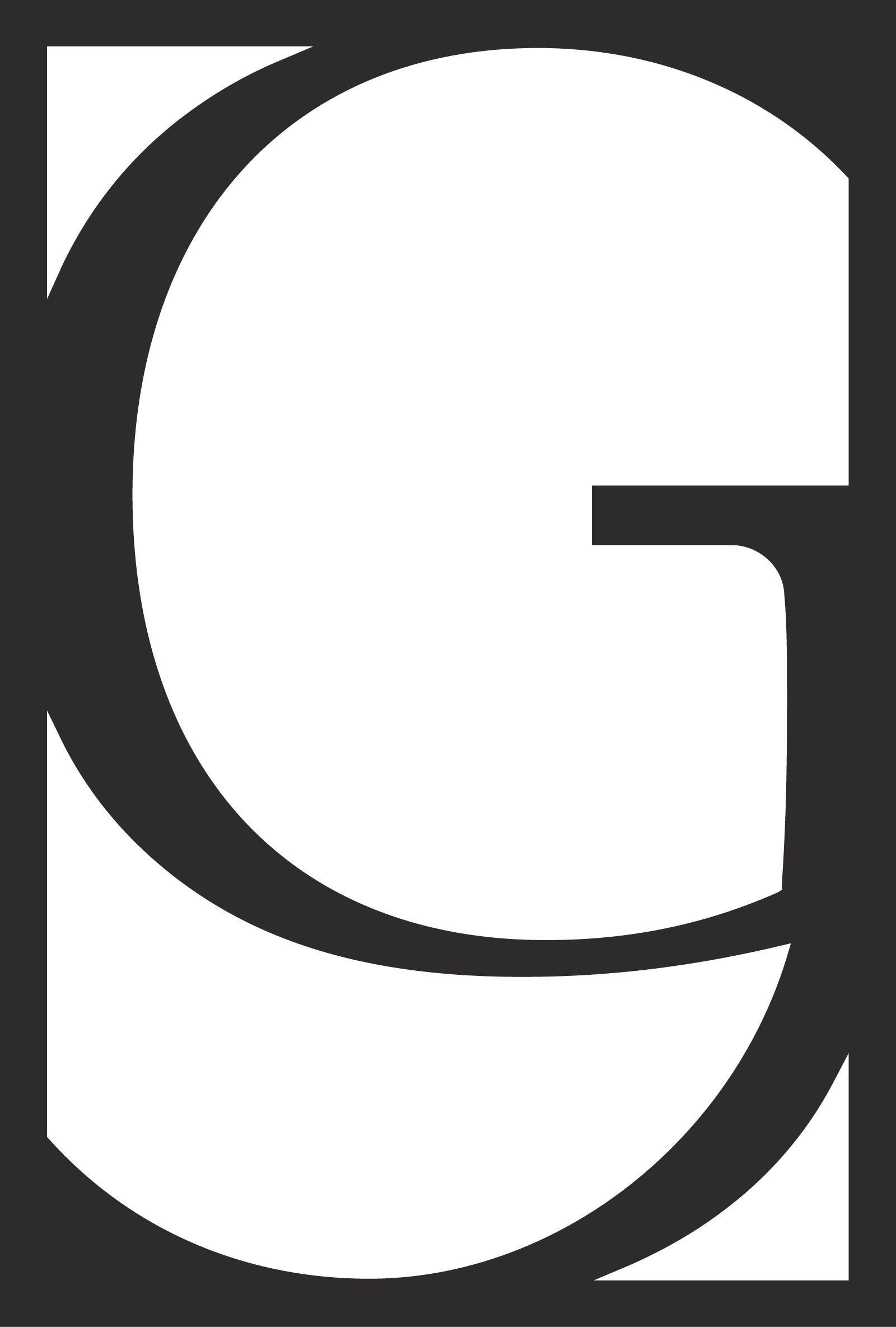 Black and white abstract geometric design with curved and straight lines.