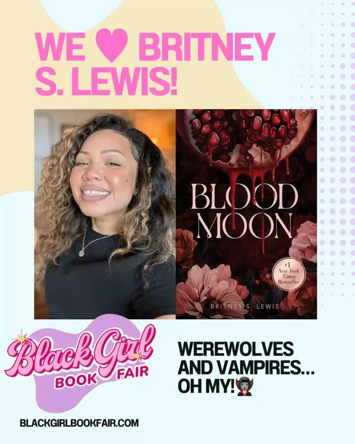 We love @britney.s.lewis over here! If a NYT best-selling author can support indies, I think we all can! Read &lsquo;Blood Moon&rsquo; for clear skin!! 😤🧛🏽&zwj;♀️🐺🌙💕