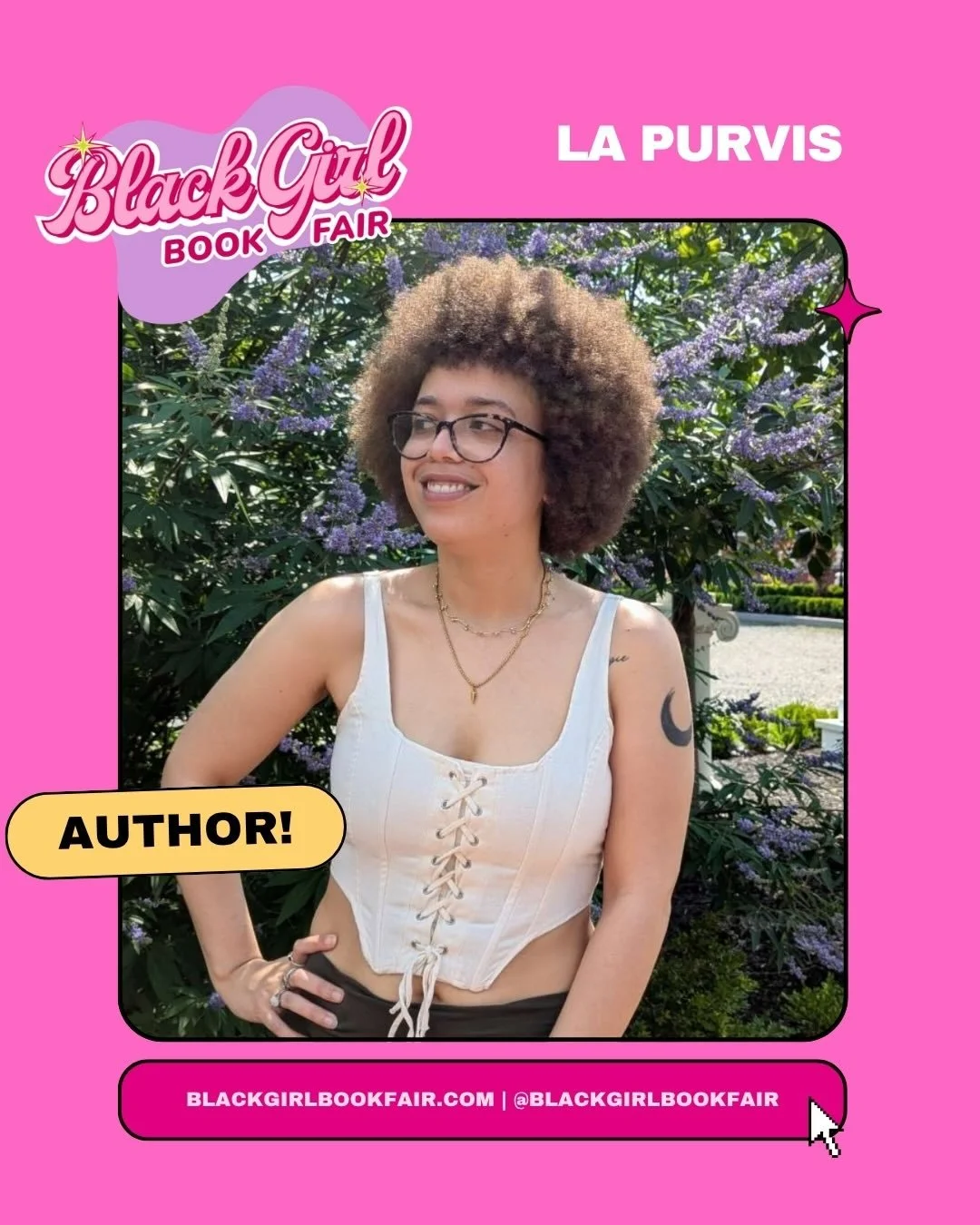 Hi everyone! Meet @purviswrites! La Purvis writes about Black women who are awkward, romantic, &amp; a little bit chaotic ✨ Right up our alley 🙂&zwj;↕️ La Purvis is also one of 10 indie authors who will be featured in our first ever catalogue! Follo