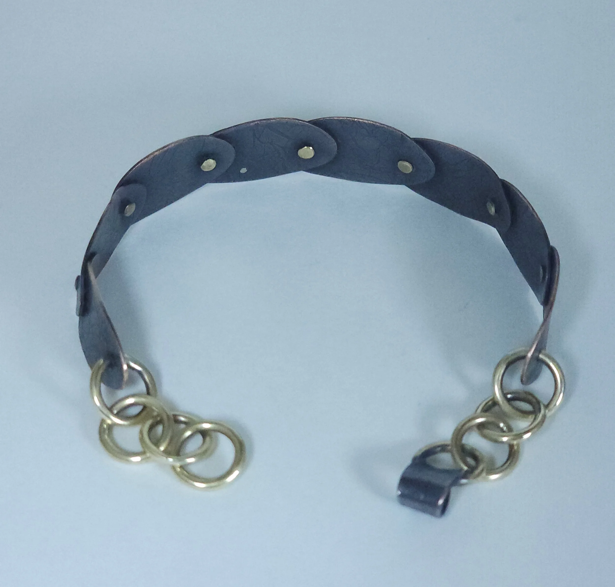 Copper Brass link bracelet 2.jpg