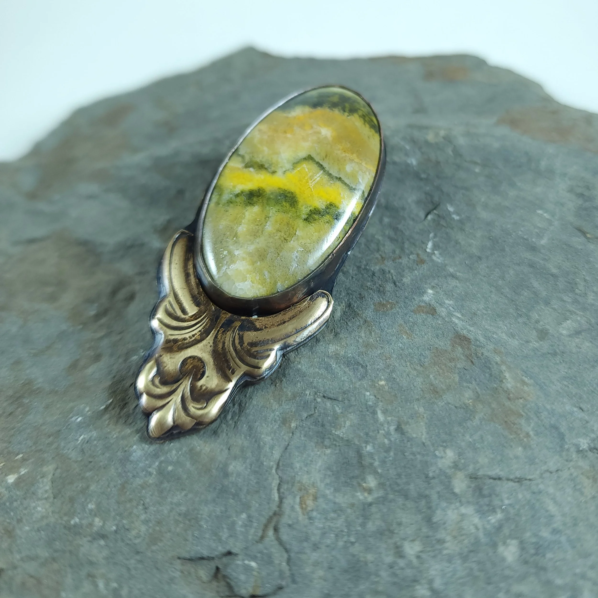 Bumblebee jasper ponytail holder 2.jpg