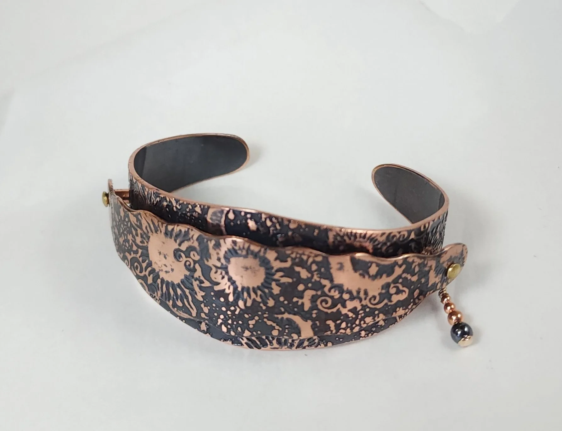 Sun and Moon Layered Cuff Bracelet