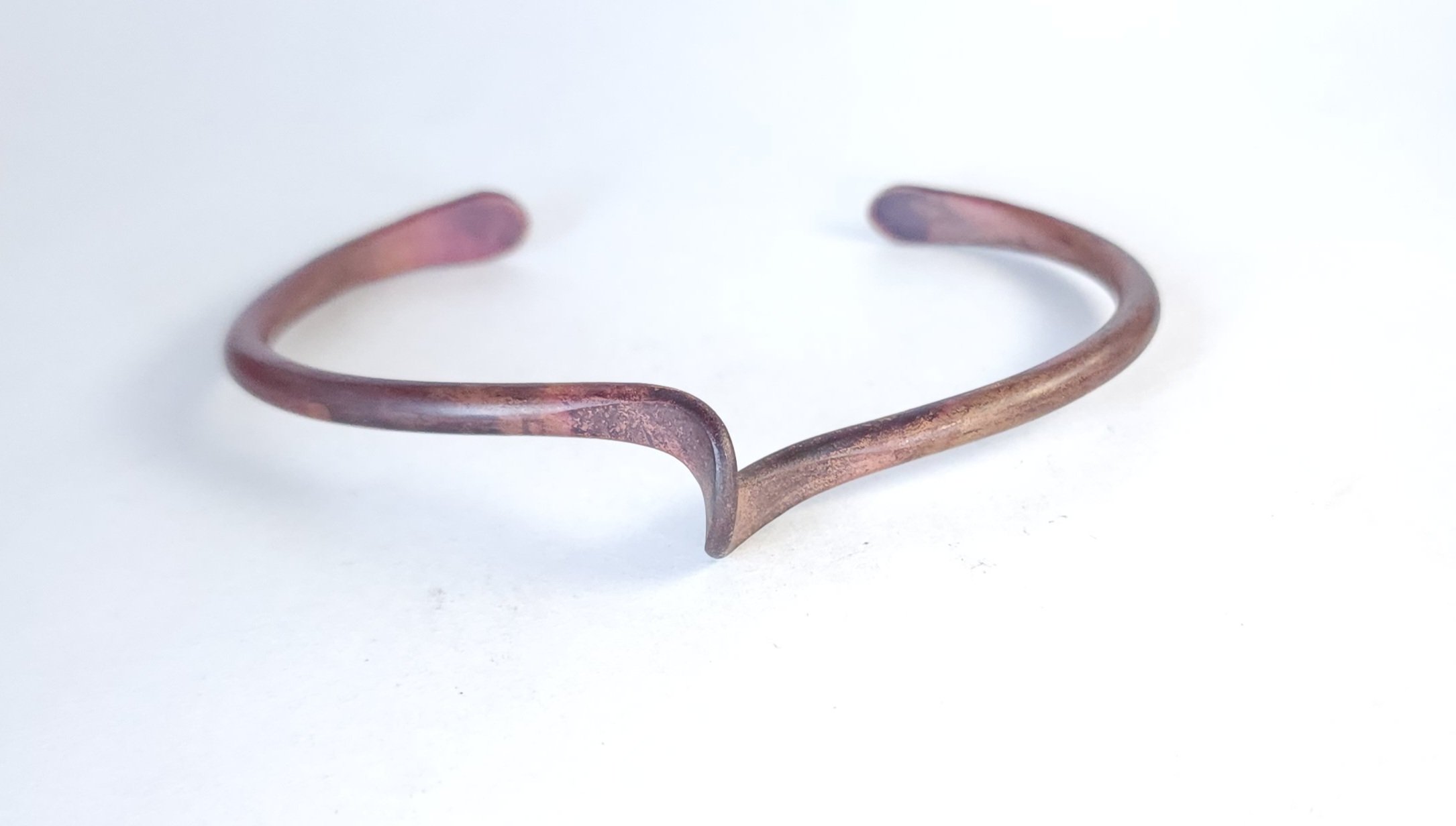 Hand-Forged Copper Men's Cuff