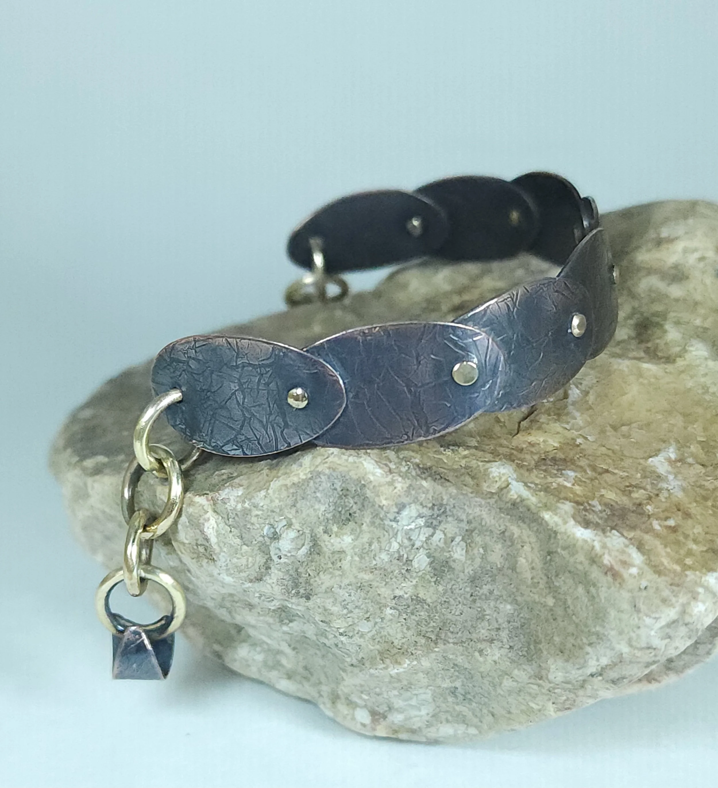 Copper Brass link bracelet 5.jpg