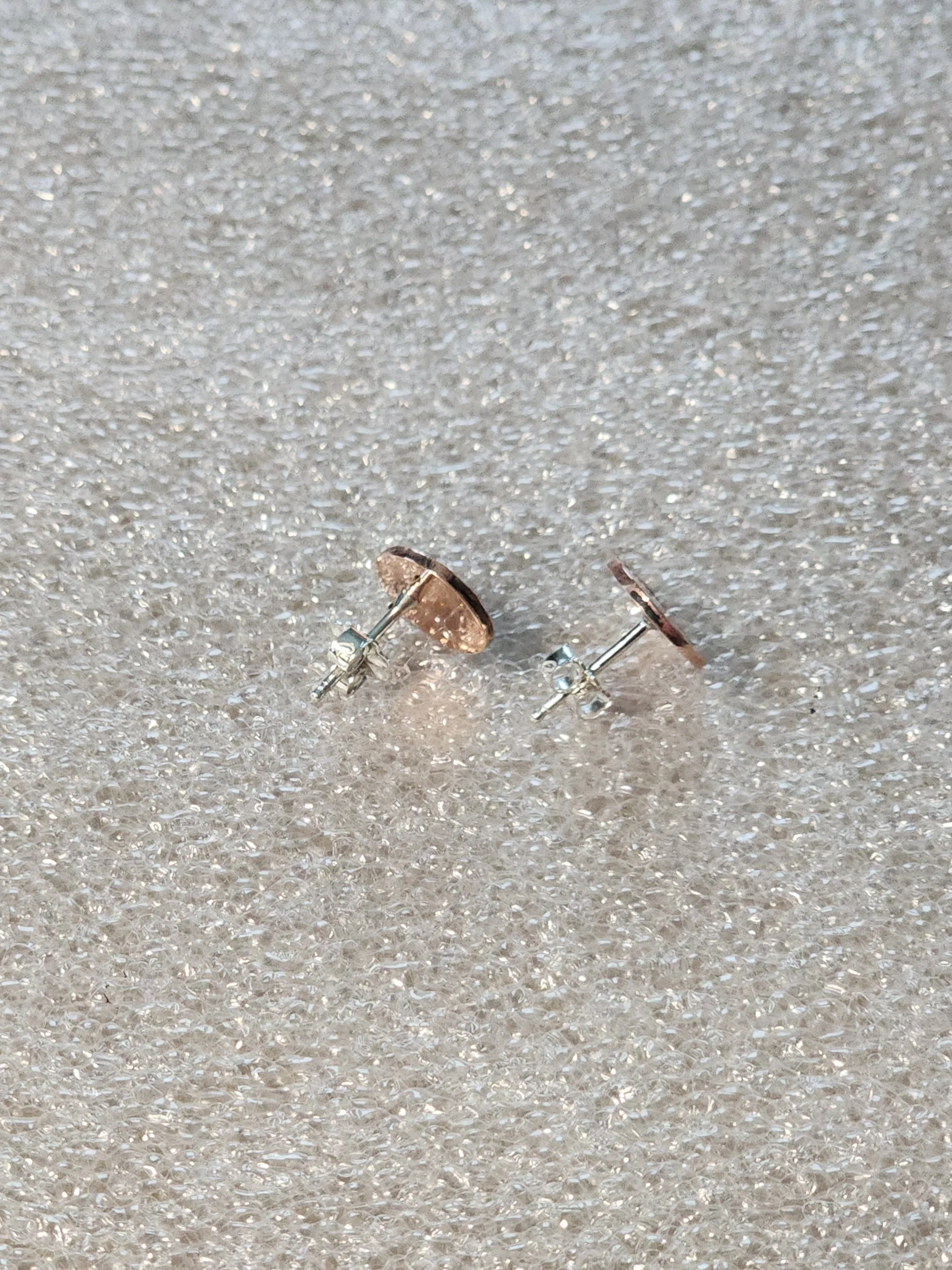 Copper shiny round textured earrings reverse side.jpg