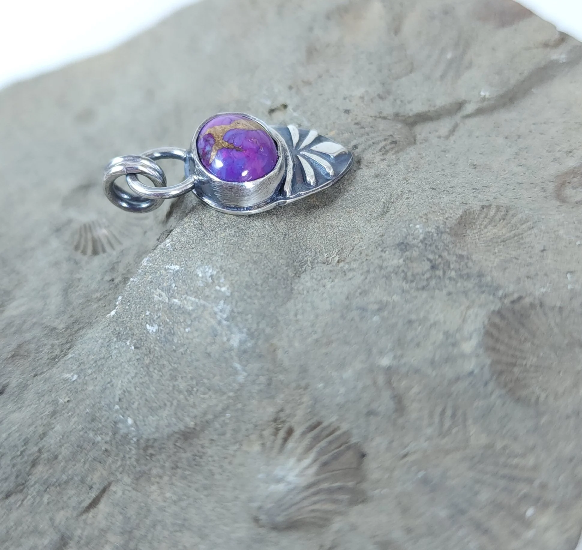 Purple turquoise copper necklace 4.jpg