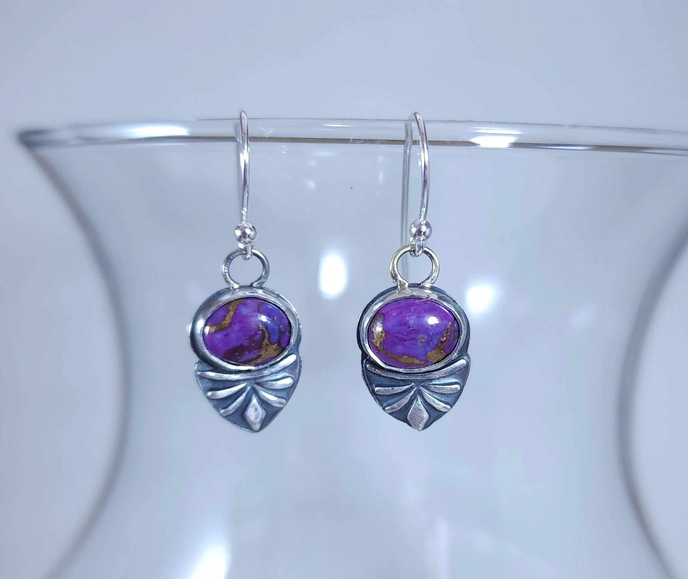 Purple turquoise earrings 1.jpg