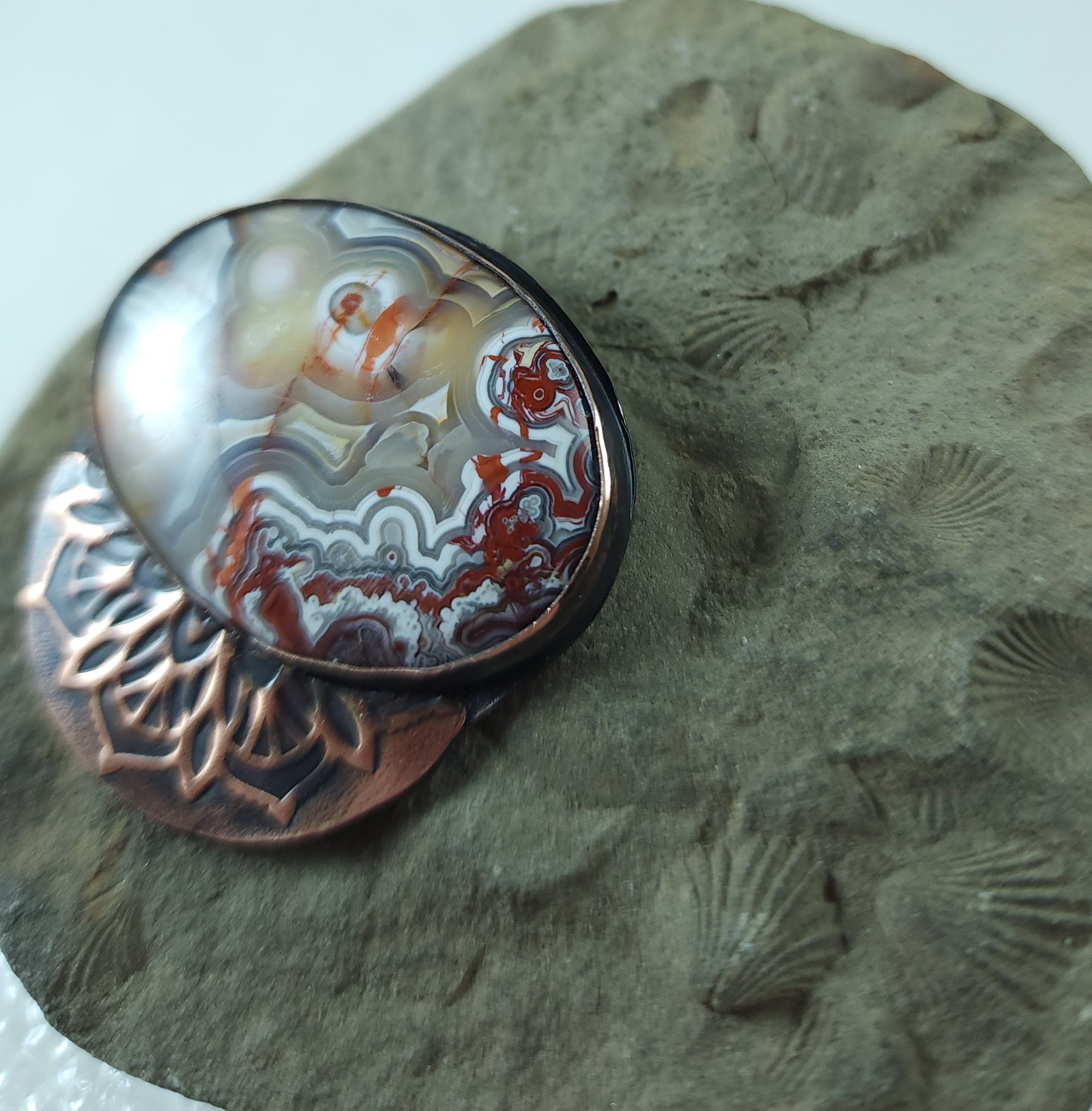 Red Crazy Lace Ponytail holder 3.jpg