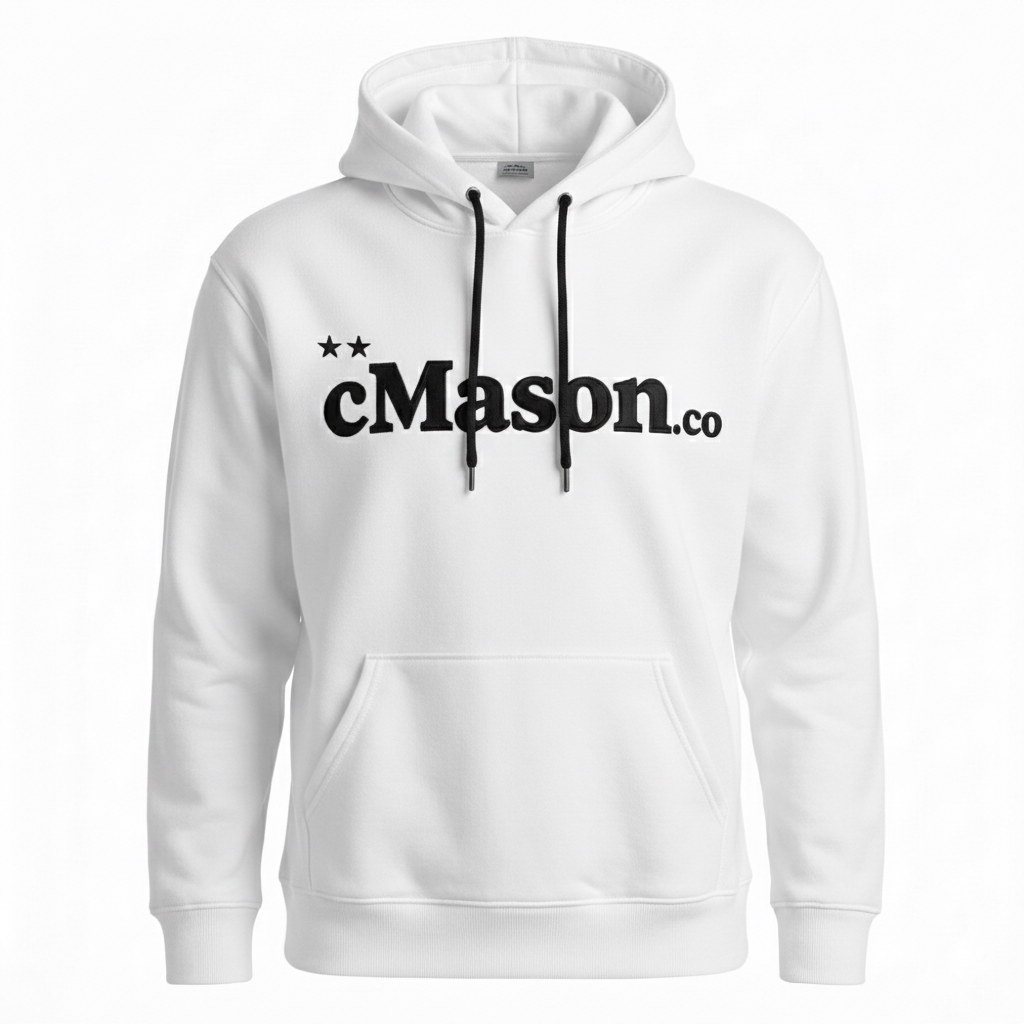 100% Organic - Entice Hoodie - White | Black