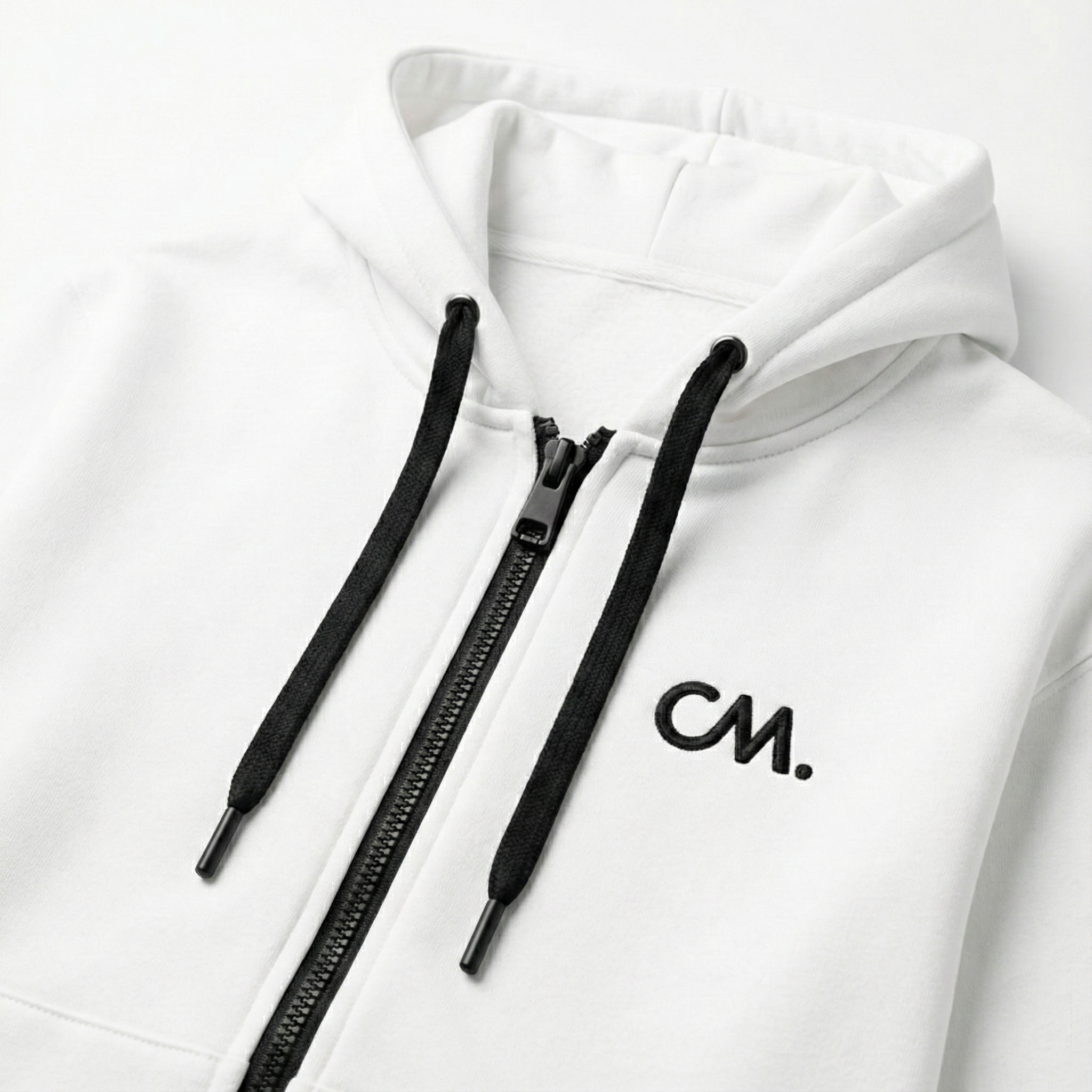 White - 100% Organic Pima Cotton Hoodie