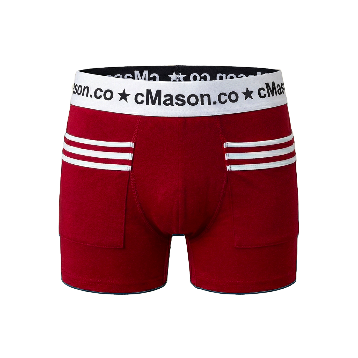 100% Organic Pima Cotton - Red / White / Three Stripes