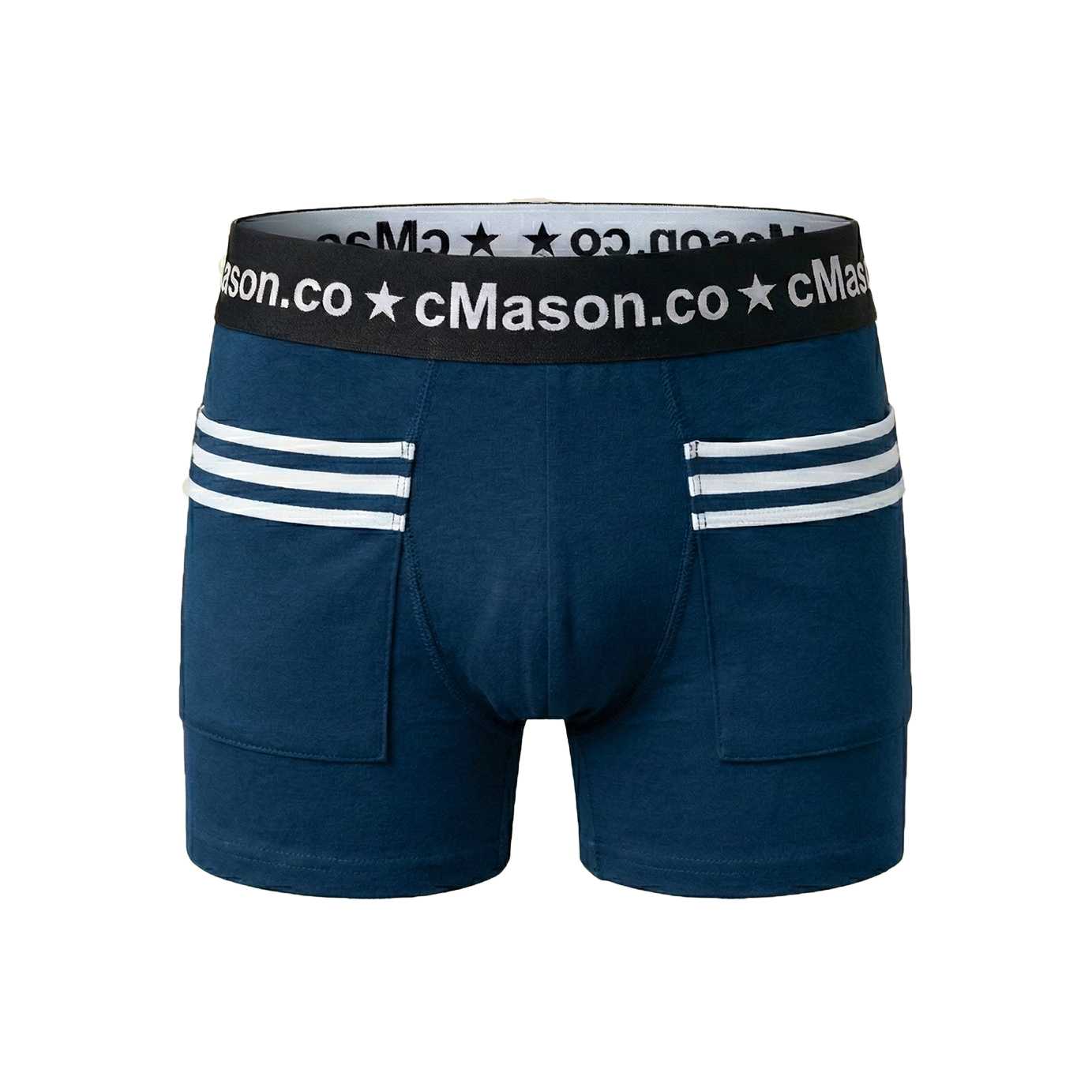 100% Organic Pima Cotton - Blue / White / Three Stripes