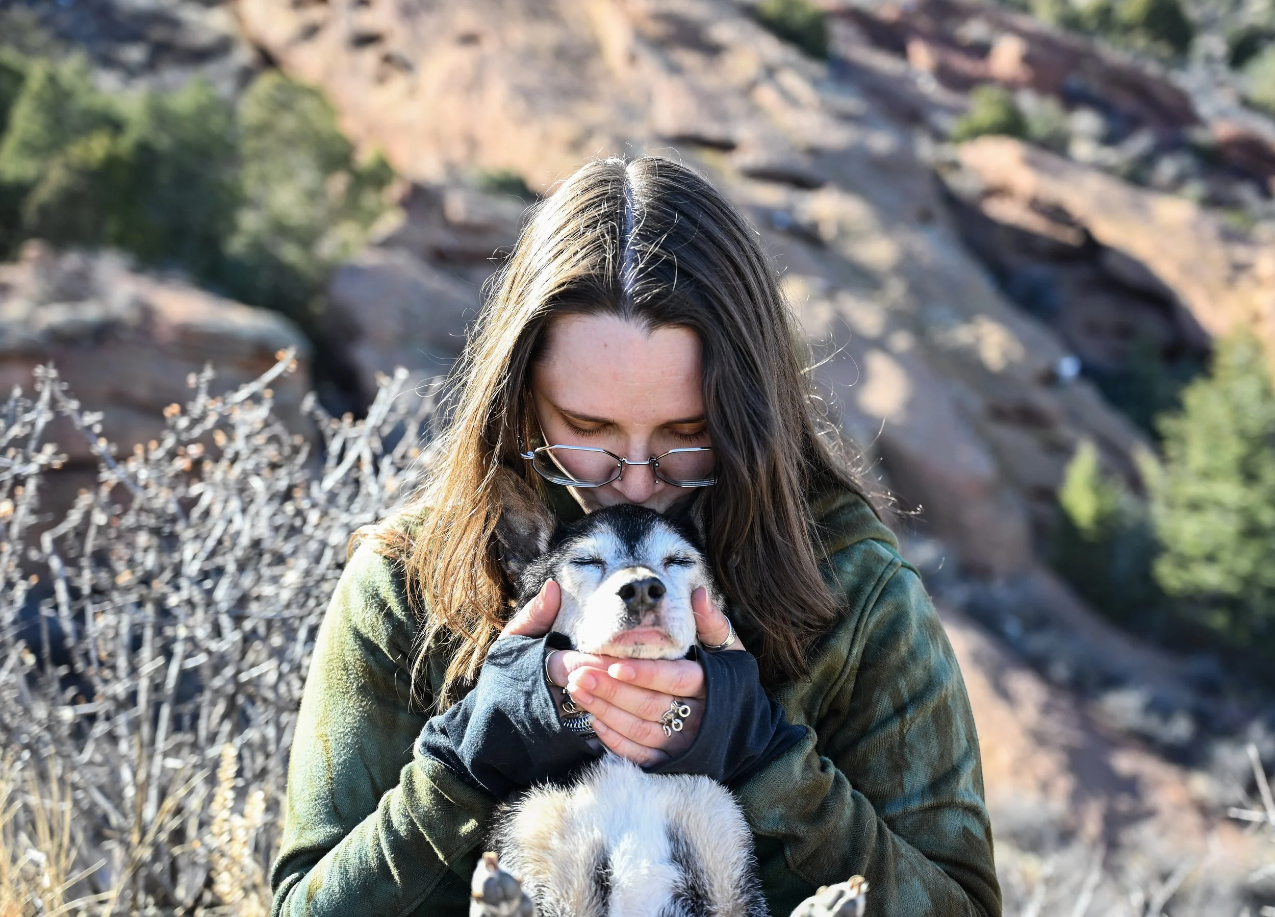 Emily and her boy, Rusko. March 2026.