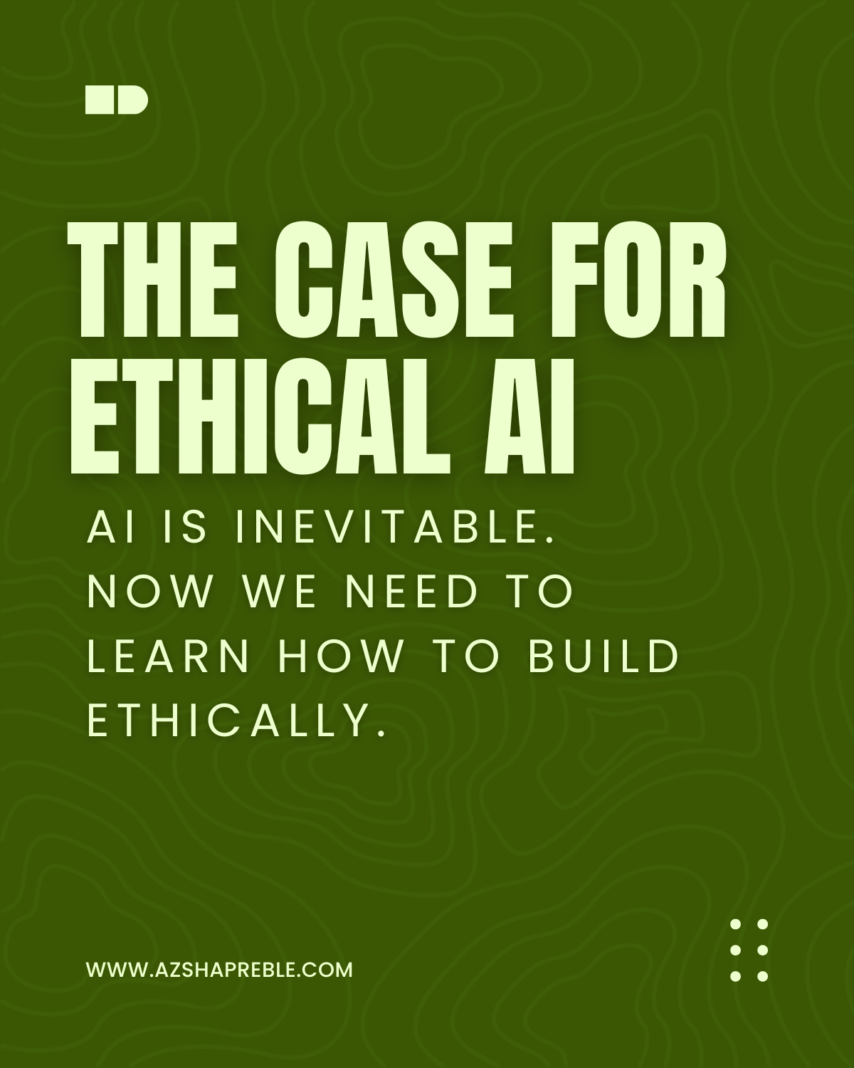Whether or not you like it, AI is here to stay. So the real question is: how do we use it ethically? 