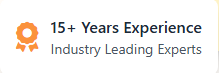 15+ Years Experience Industry Leading Experts