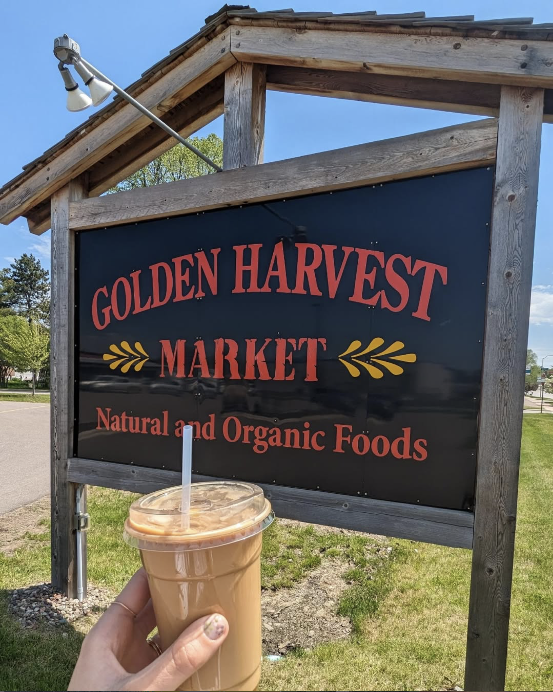 Merrill store sign and deli drink