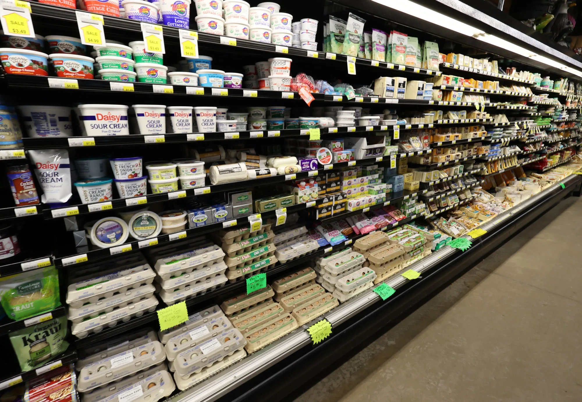 Organic Eggs & WI Cheeses