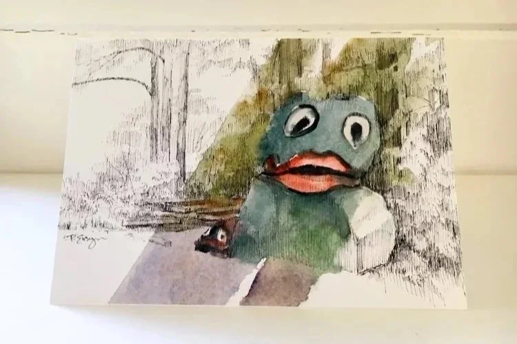 Frog Rock — Individual Notecard