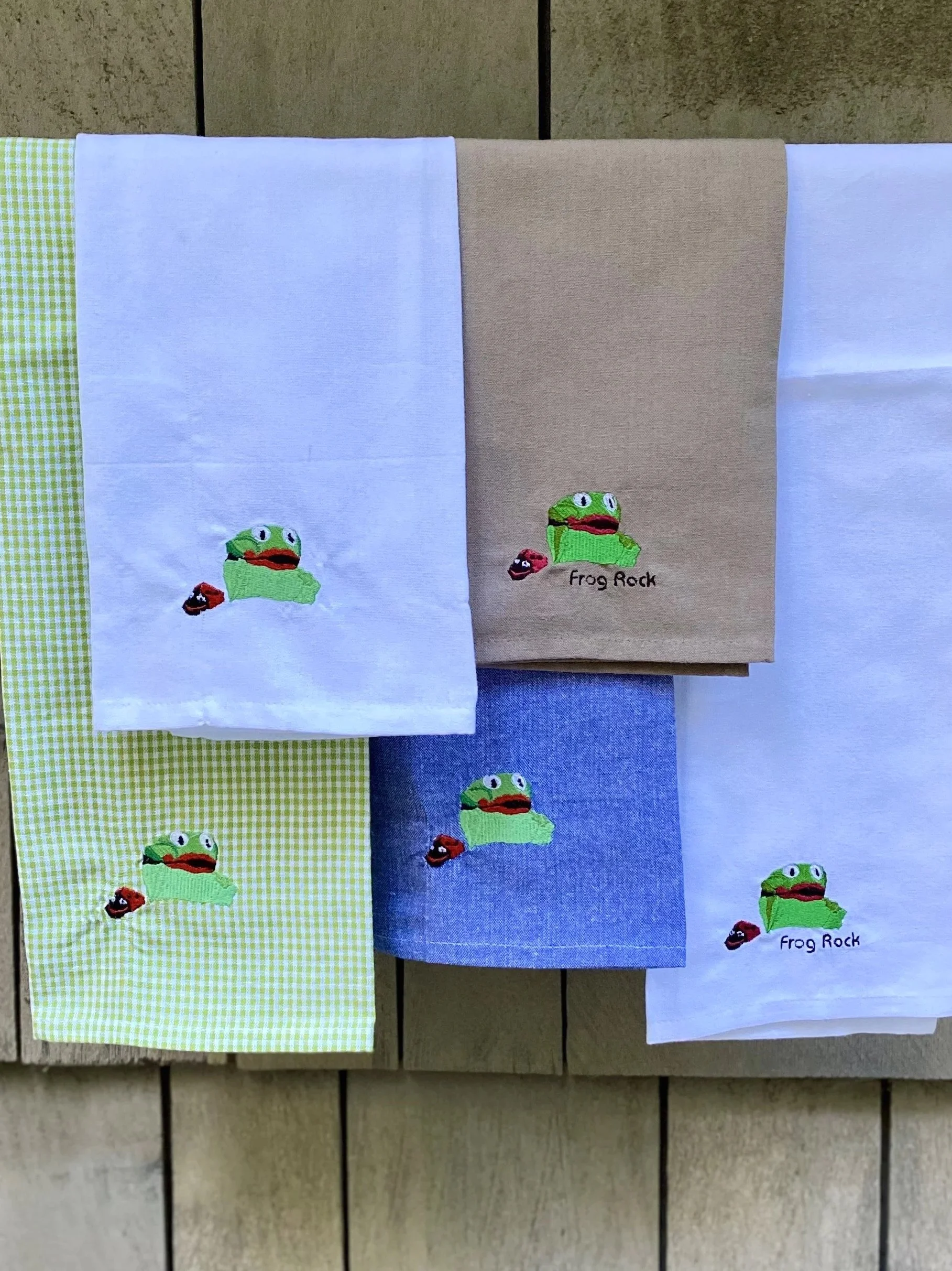 Embroidered Tea Towels by Lee Moniz