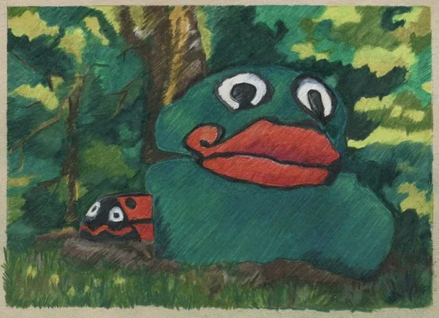 Frog Rock in the Trees — Postcard