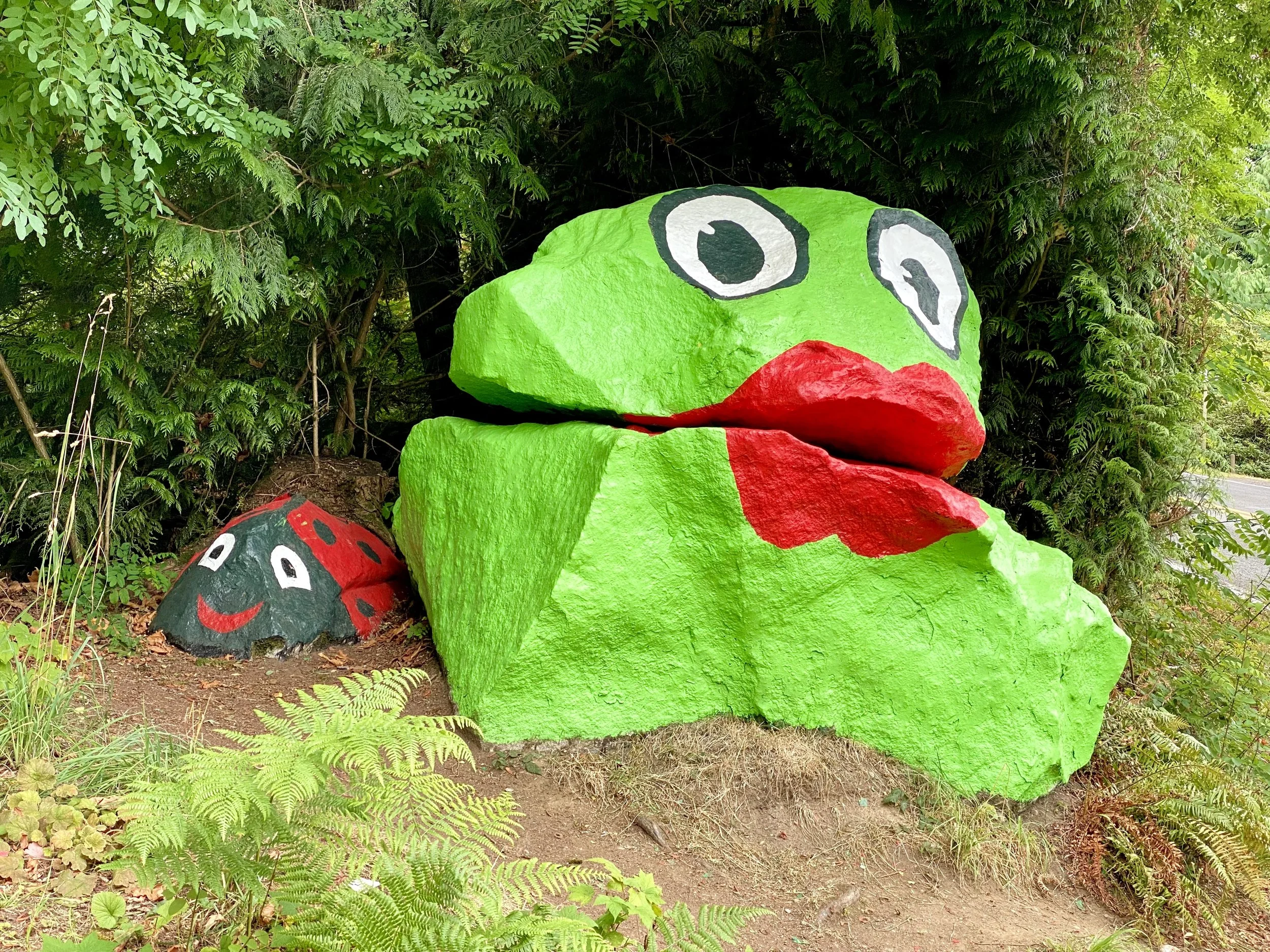 That Time someone gave Frog Rock a pout, spring 2025