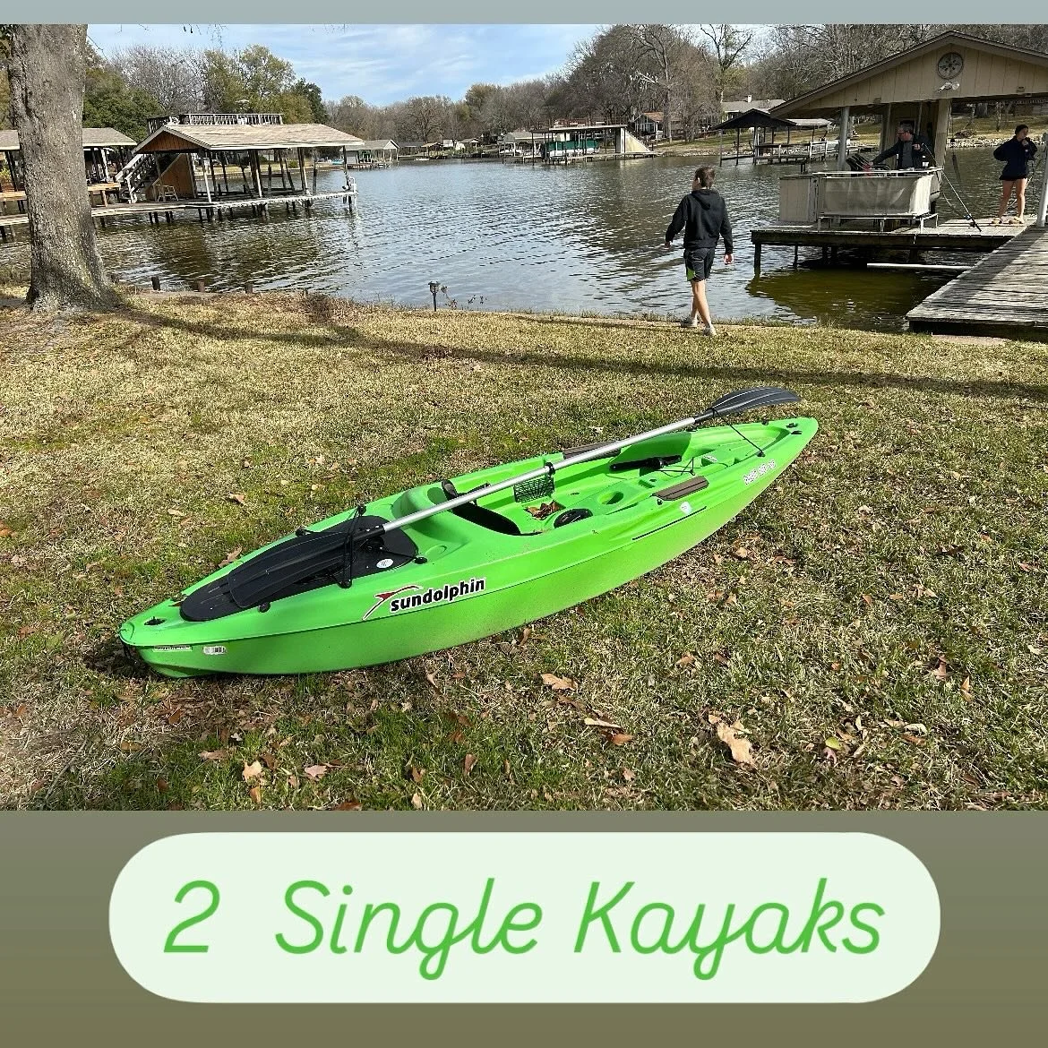 Okay, So you&rsquo;re more of a &ldquo;side by side twin beds&rdquo; kind of kayaker? We&rsquo;ve got you covered. 
We have two sundolphins for your solo paddling pleasure!
#kayaklife