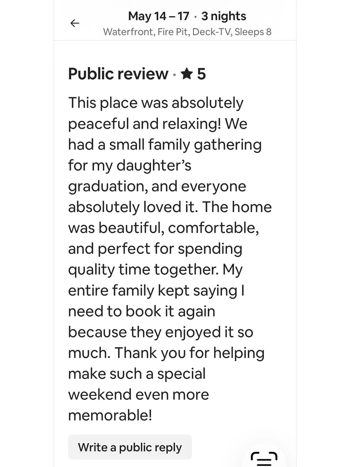 We love reading positive reviews and hearing that our Guest Families are enjoying our home as much as we do! 
Welcome, Summer! 🤘🏻☀️🇺🇸