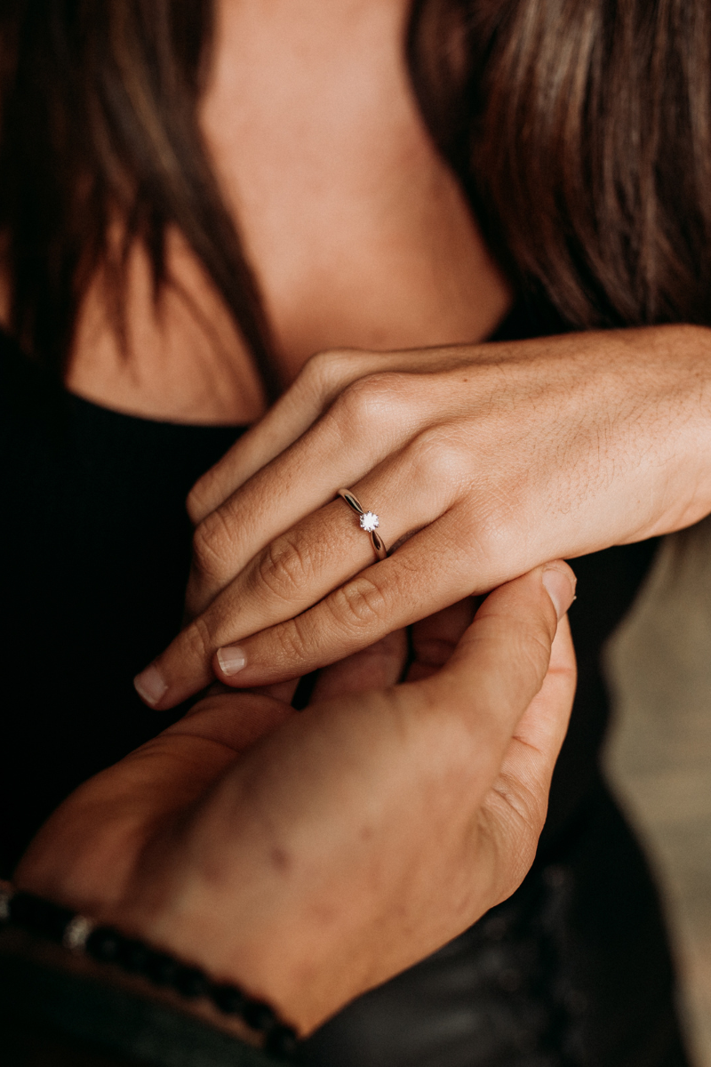 couple holding hands