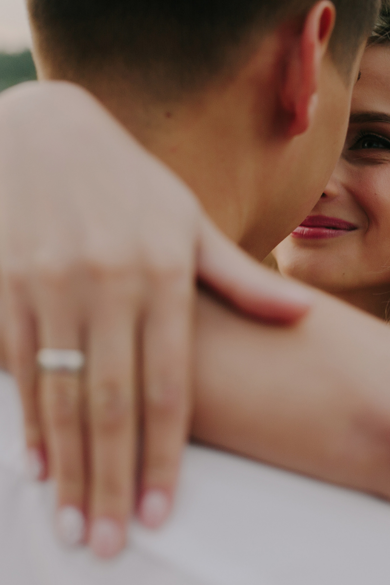 couple on their wedding day