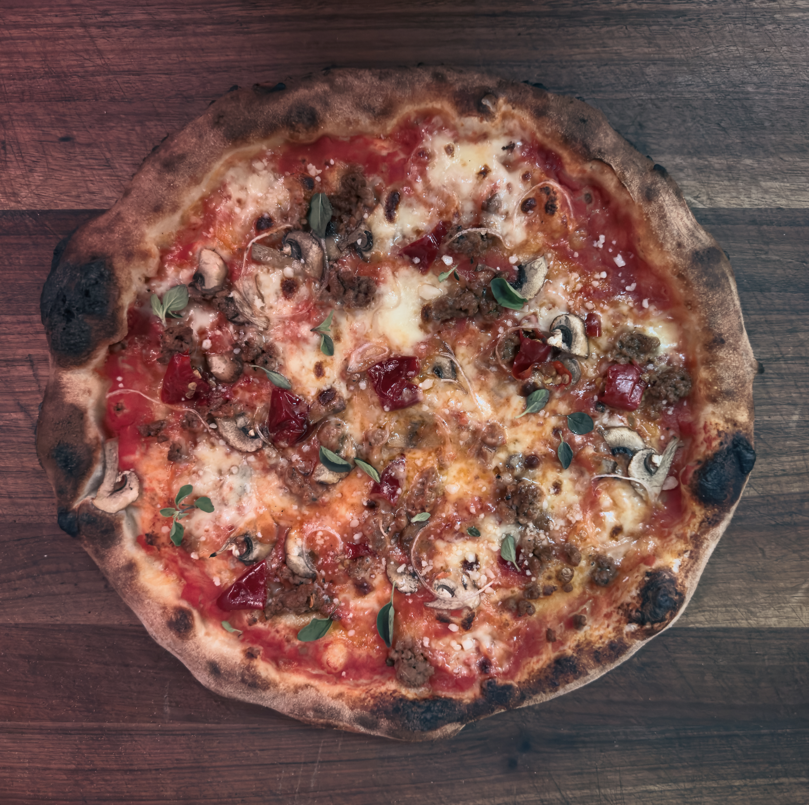 Spicy Sausage and Mushroom