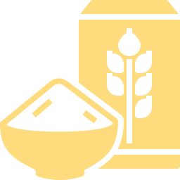 A bowl of rice in front of a Japanese-style paper lantern with a wheat design.