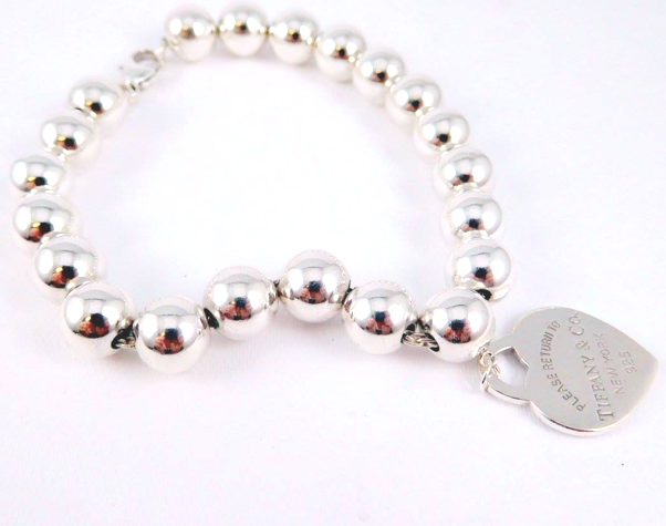 Silver Tiffany bracelet after repair, cleaning and polishing