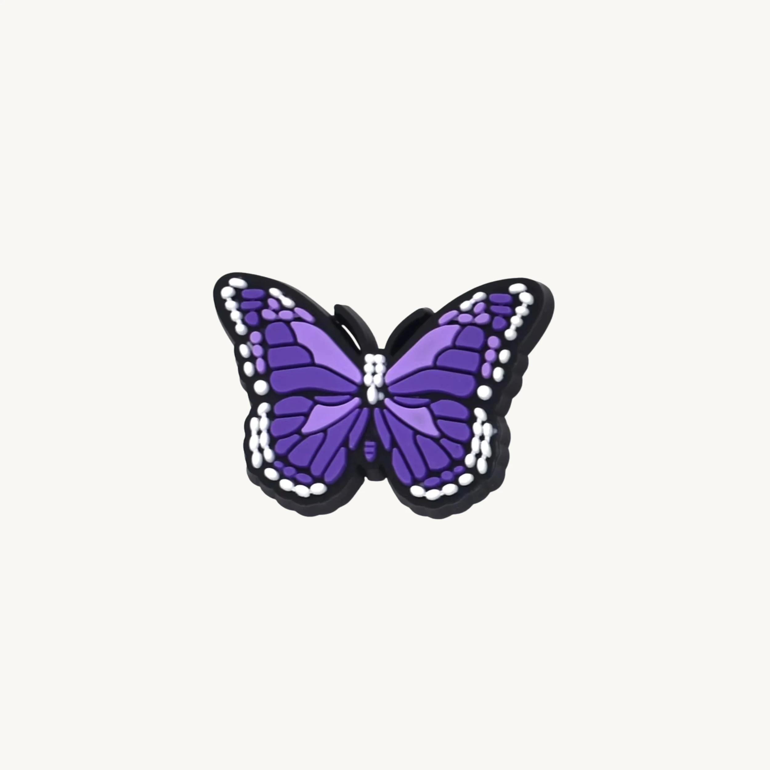 Deep purple butterfly charm by CharmyKidz for customizable hair accessories