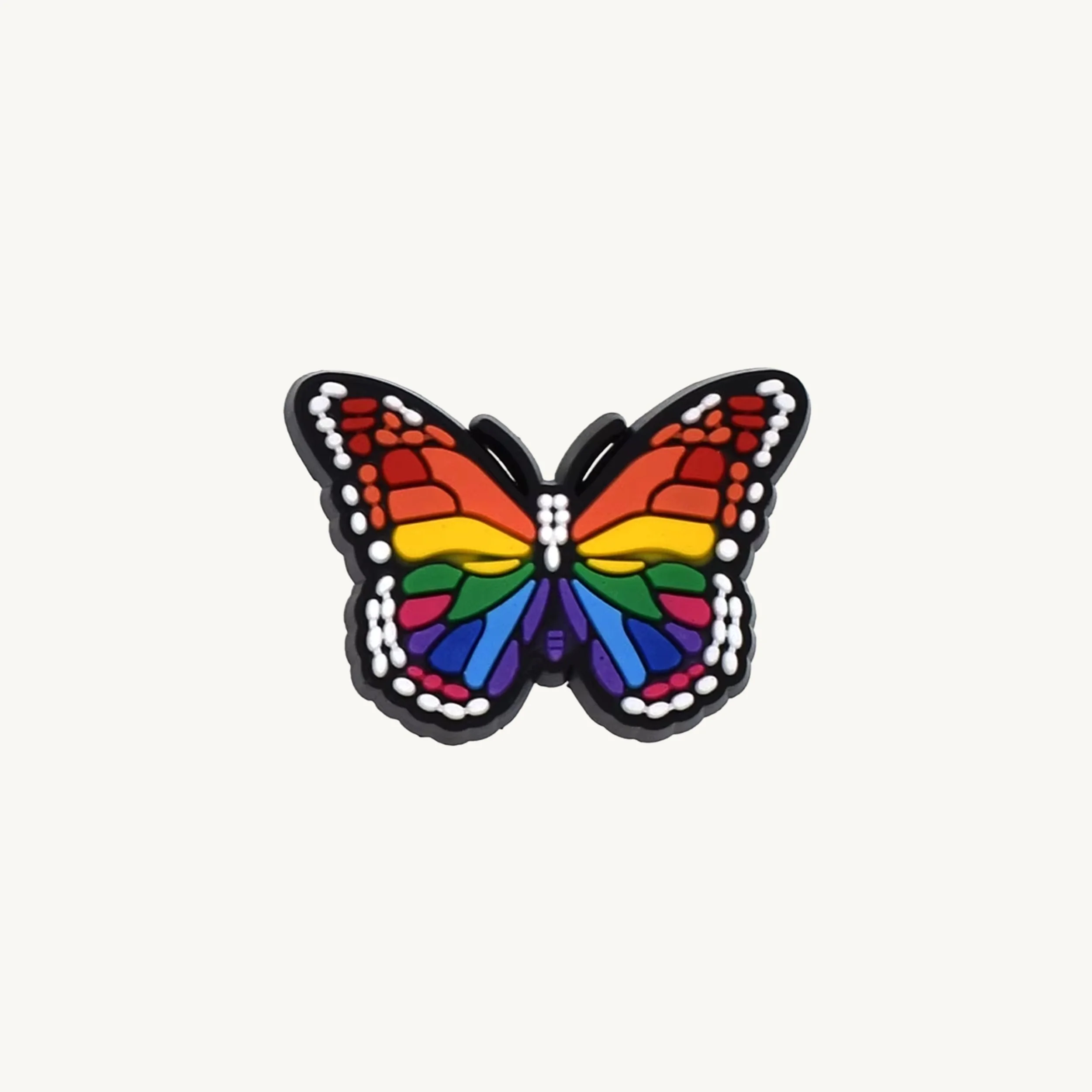 Rainbow butterfly charm by CharmyKidz for customizable hair accessories