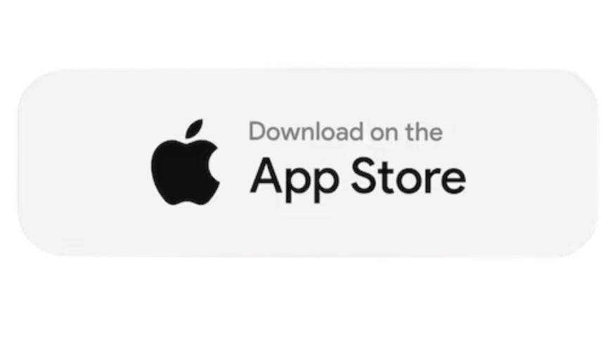 Button with the Apple logo and text promoting downloading on the App Store.