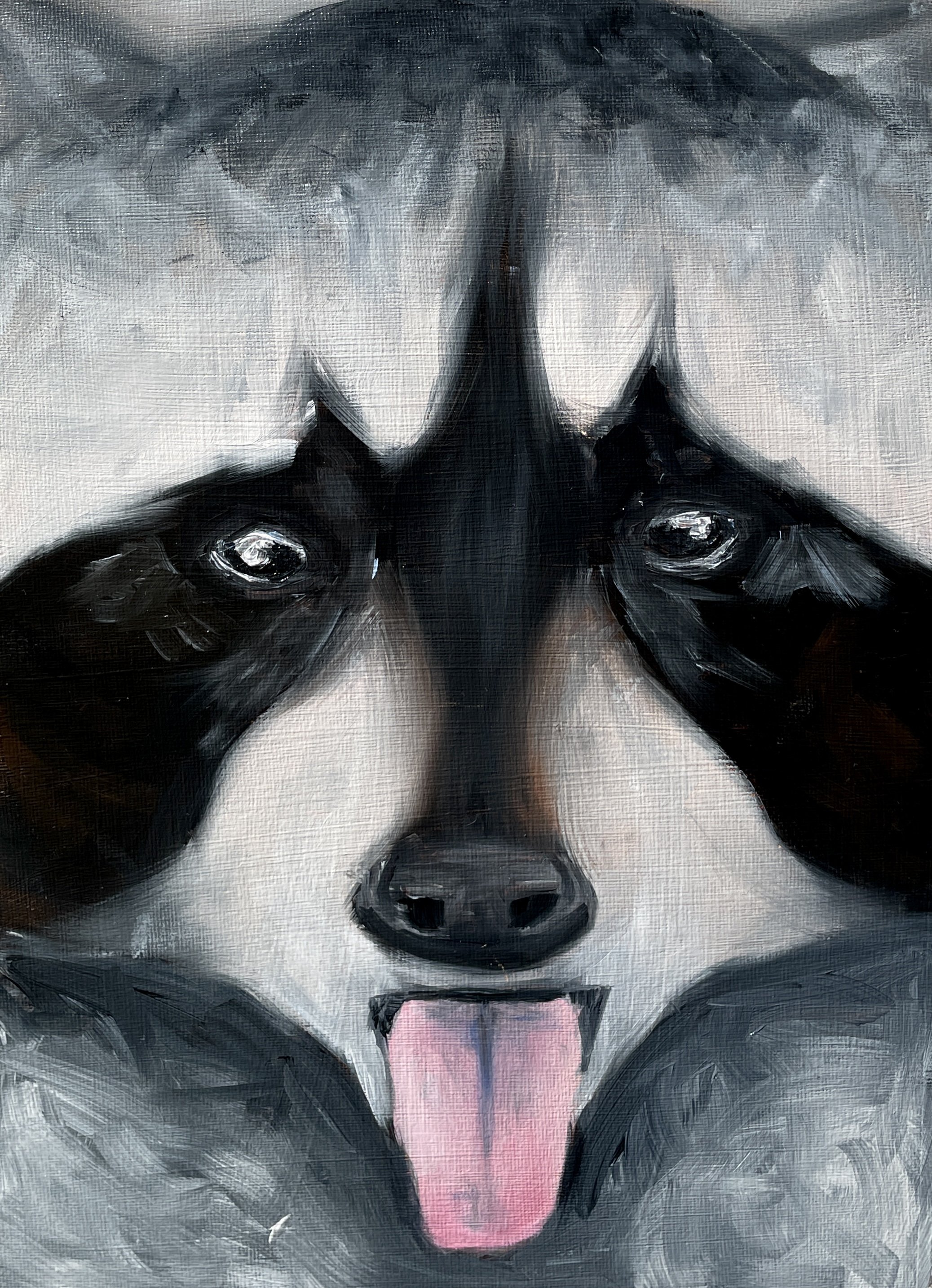 Raccoon  Original Painting