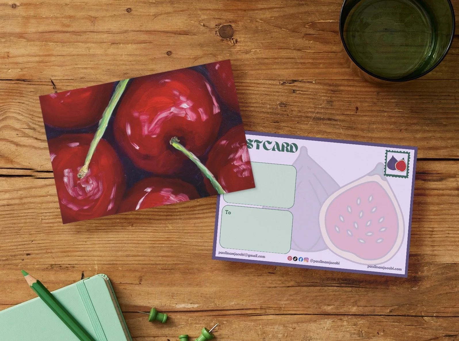 Cherries - Postcard