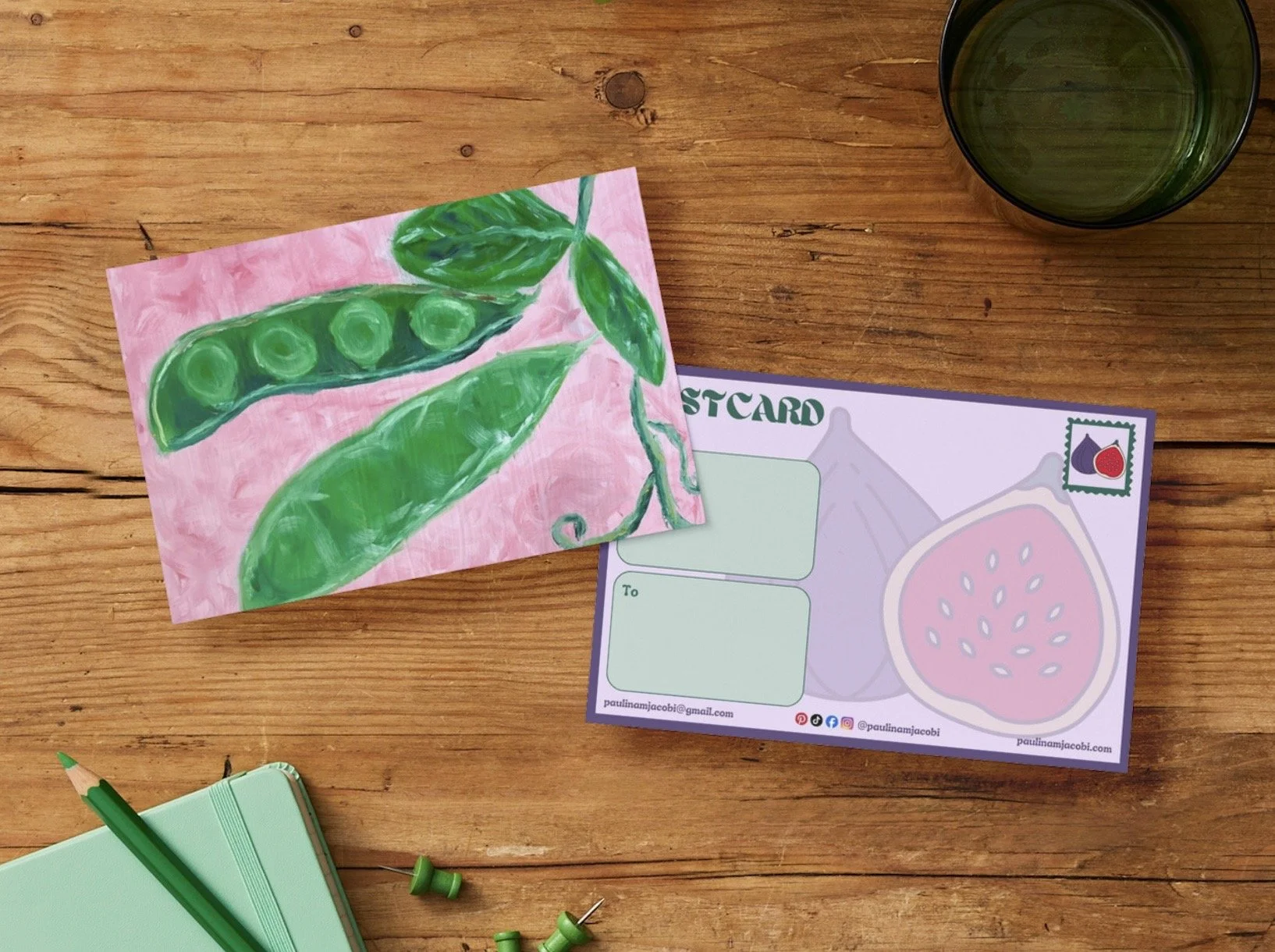 Peas - Postcard