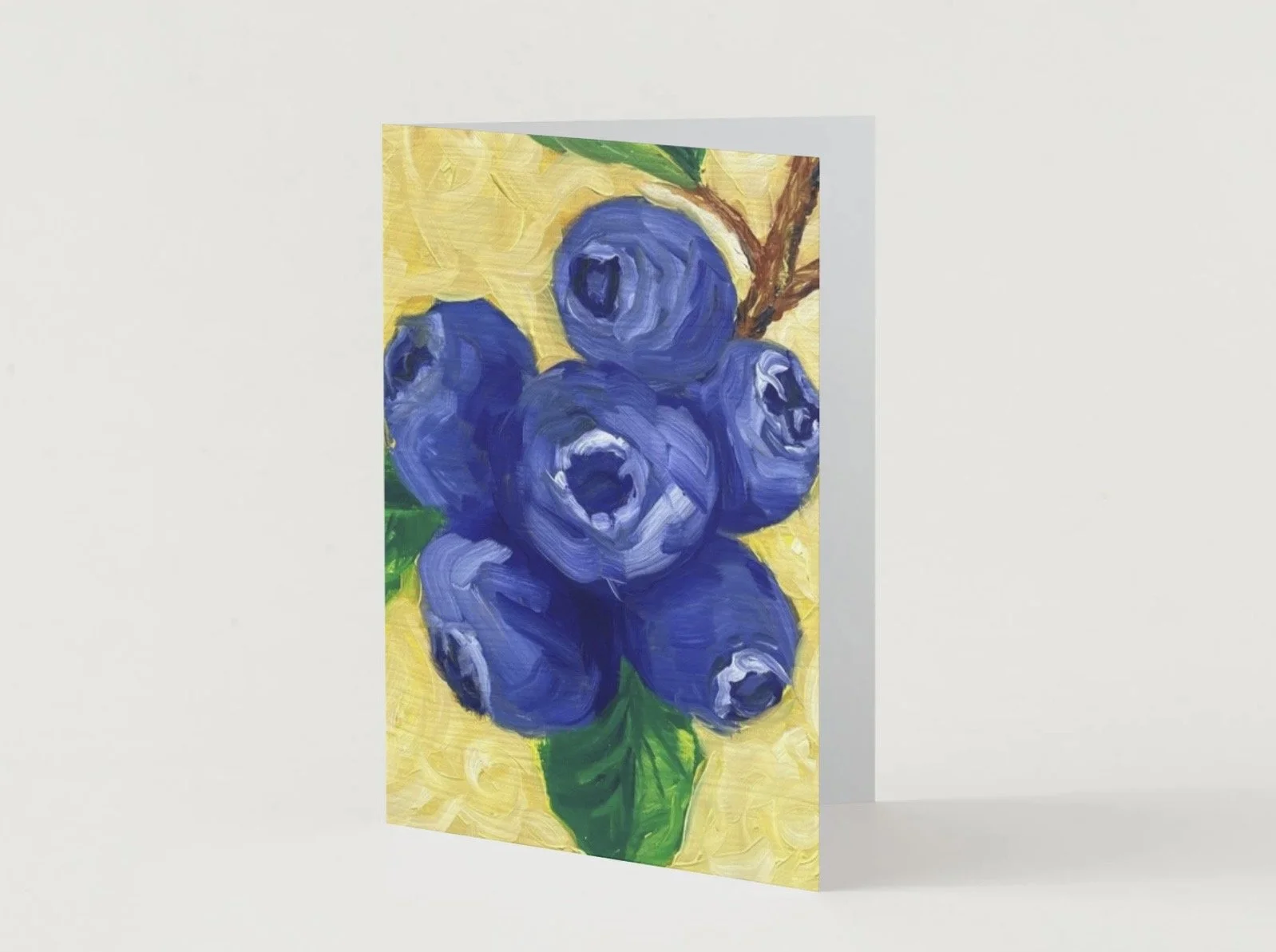 Blueberries - Greeting Card