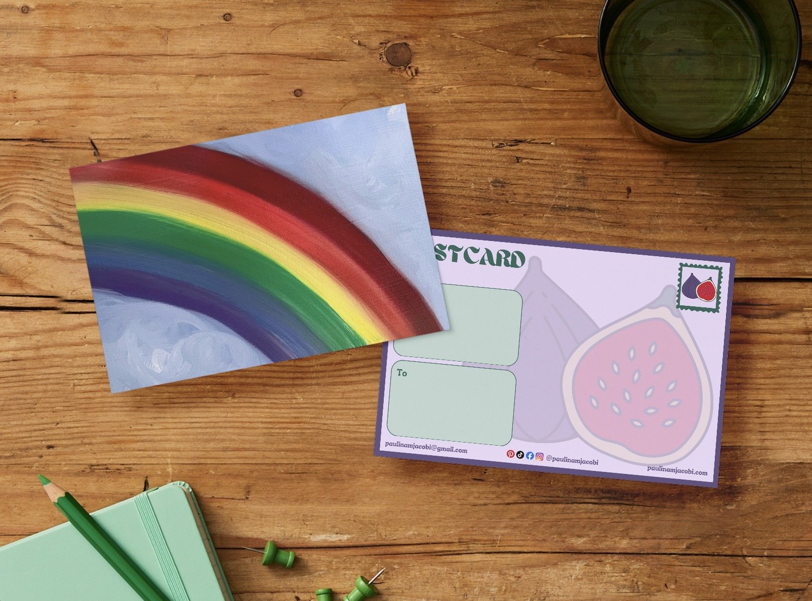 Rainbow - Postcard