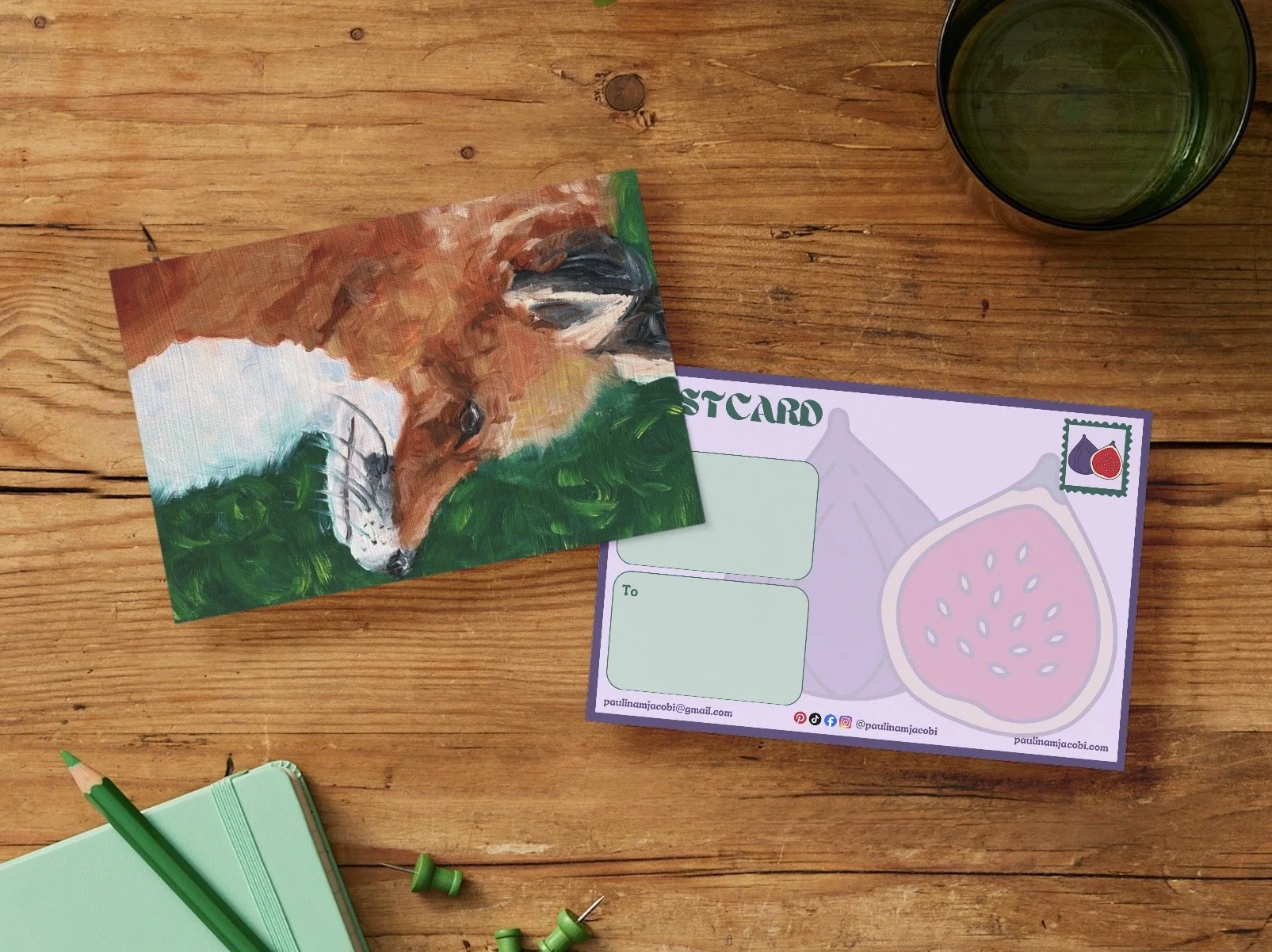 Fox - Postcard