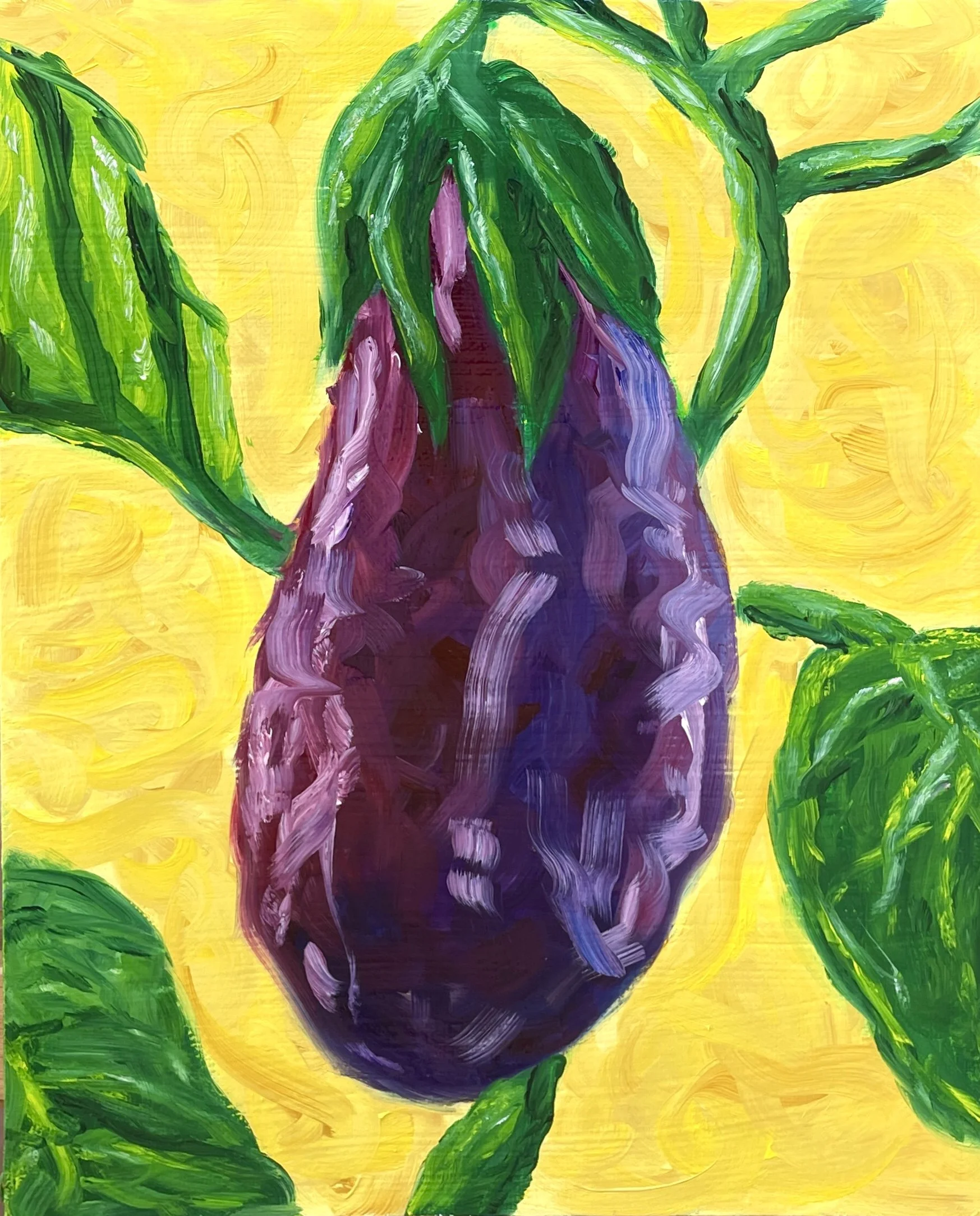 Eggplant Original Painting