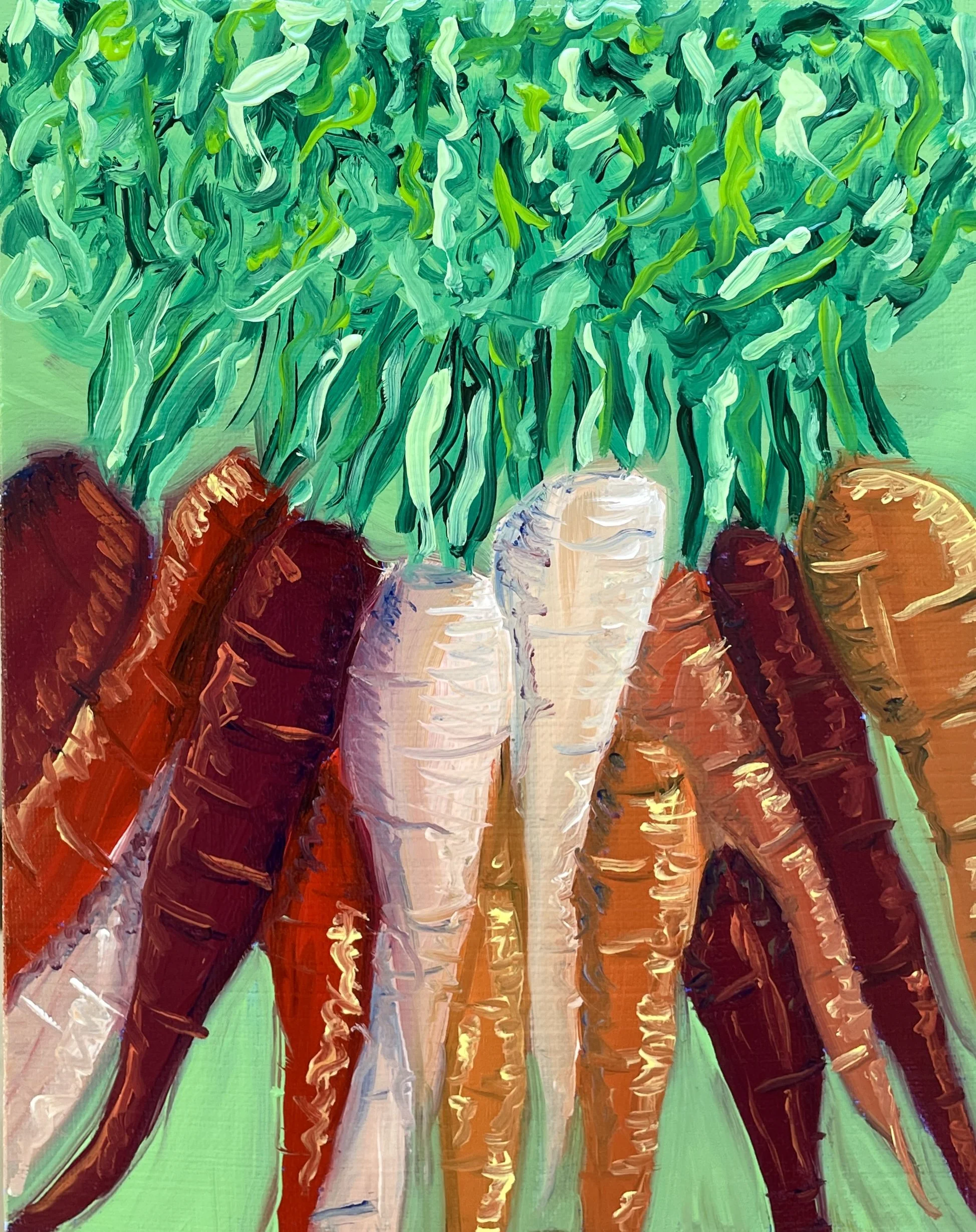 Carrots Original Painting