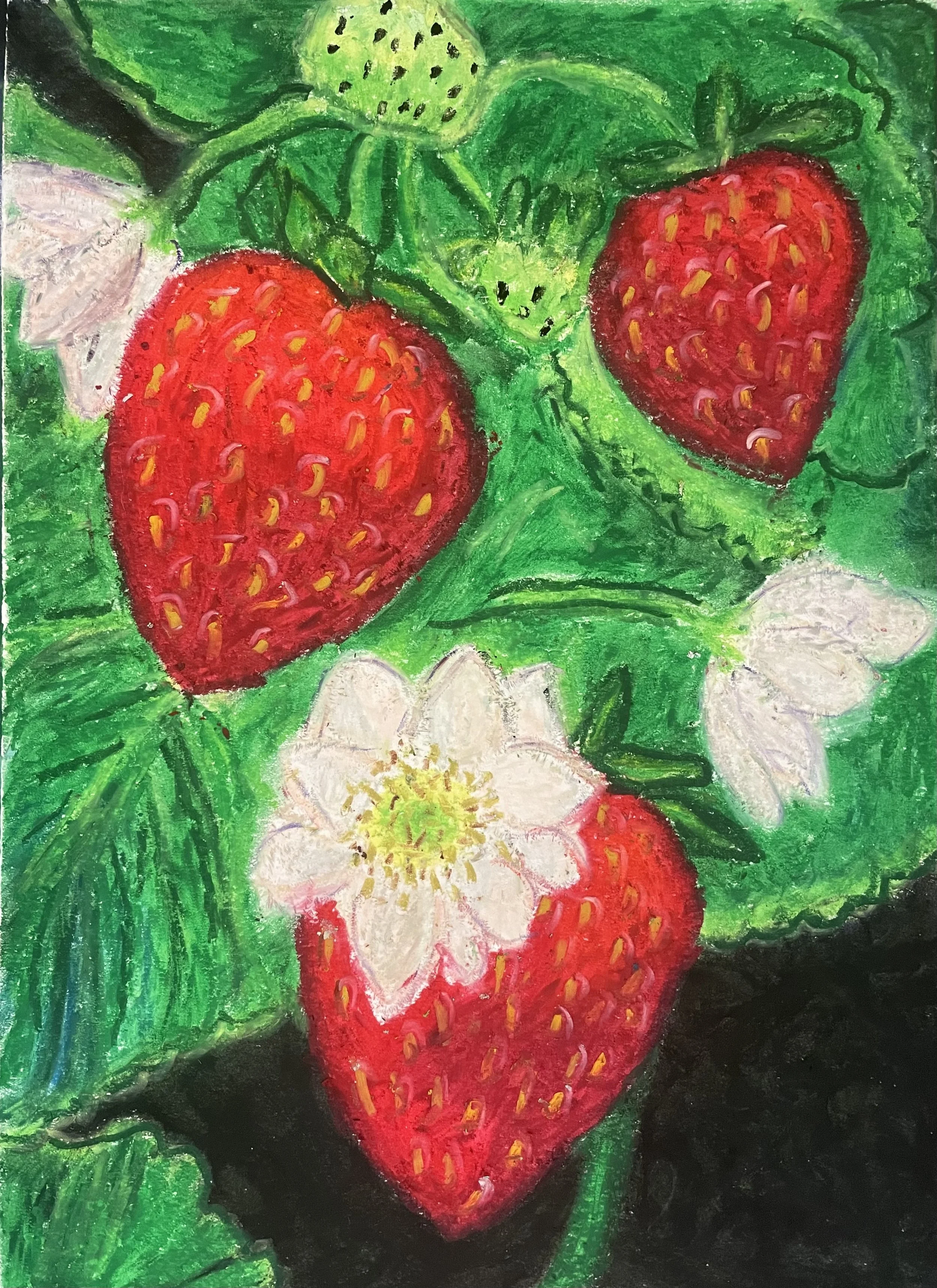 oil pastel fruit