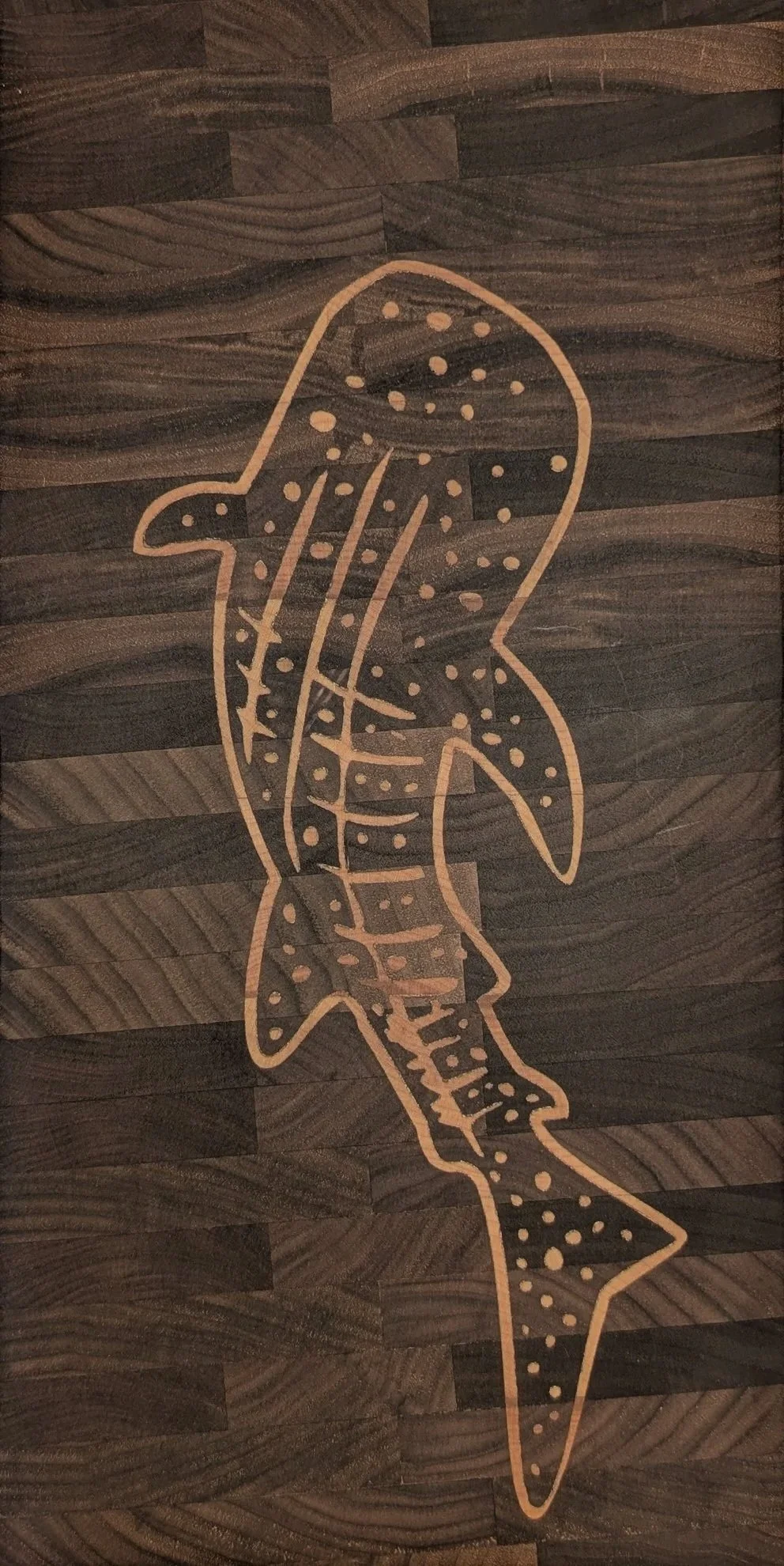 Whale Shark end grain charcuterie