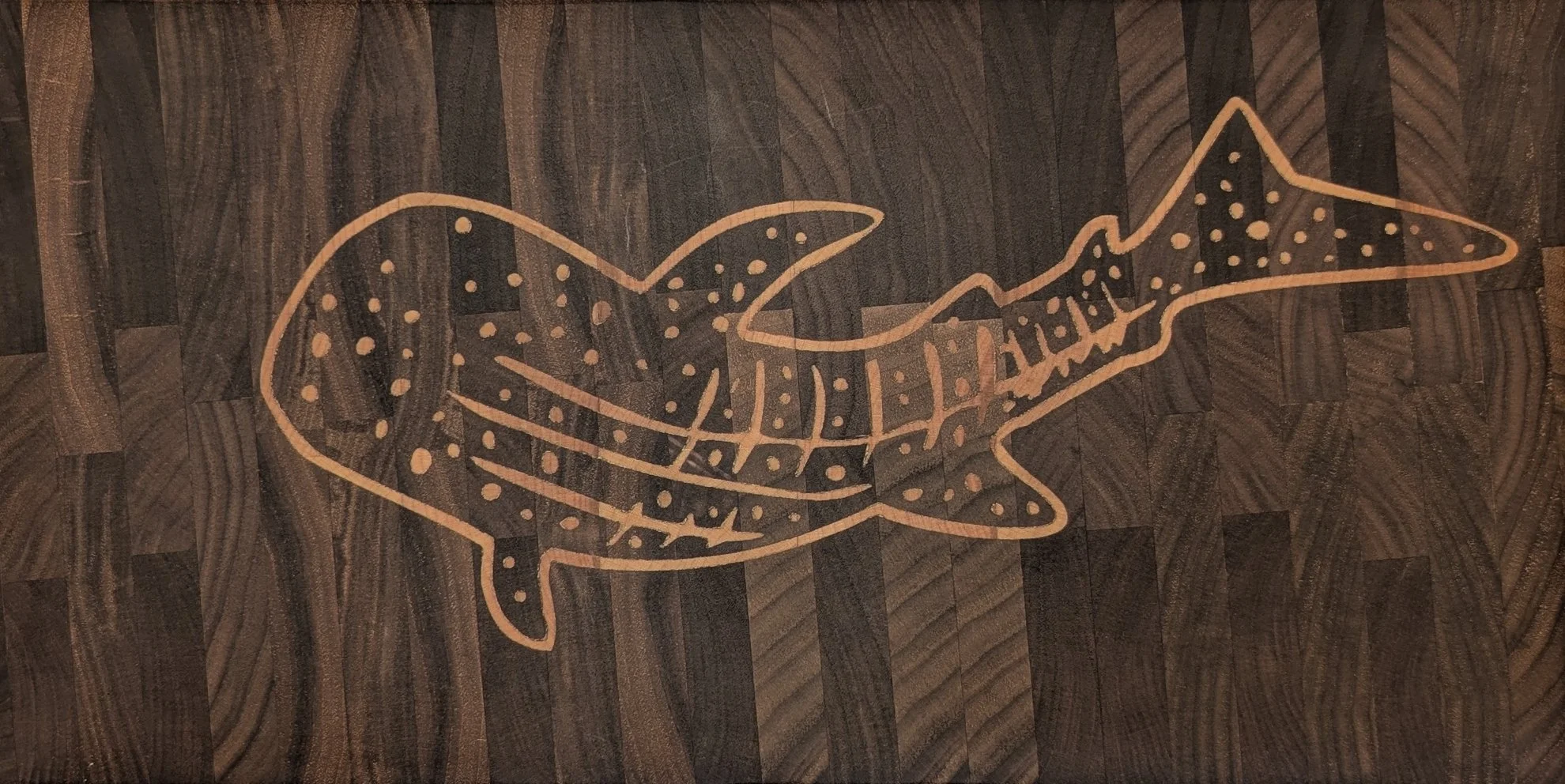 Whale Shark end grain charcuterie