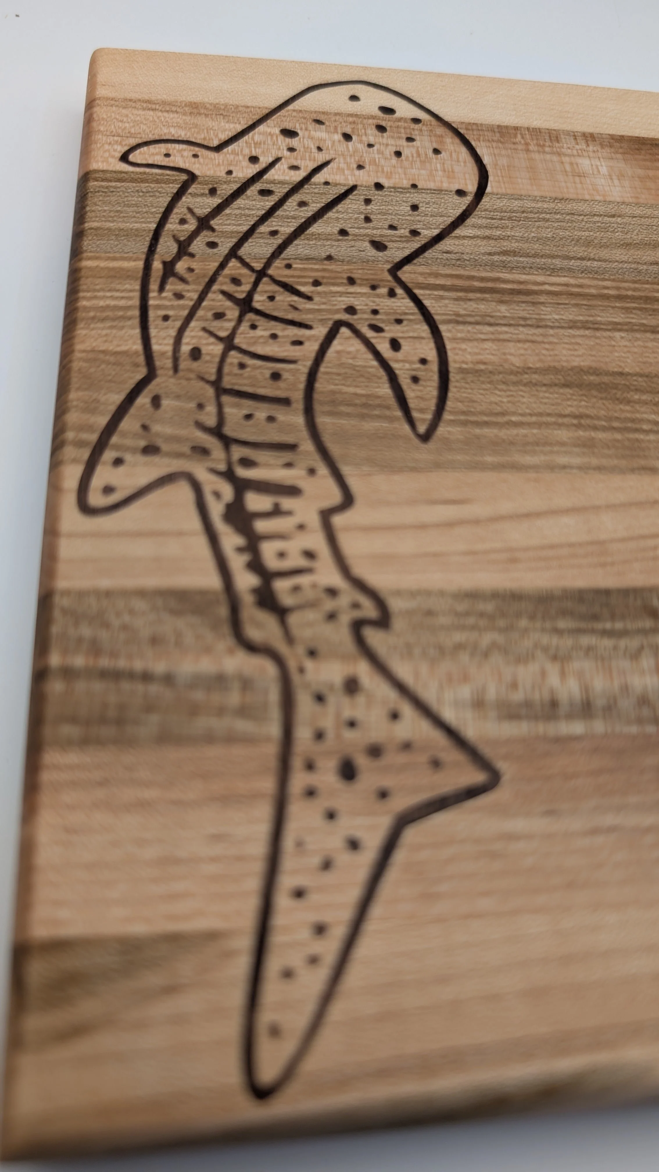 Whale Shark edge grain charcuterie