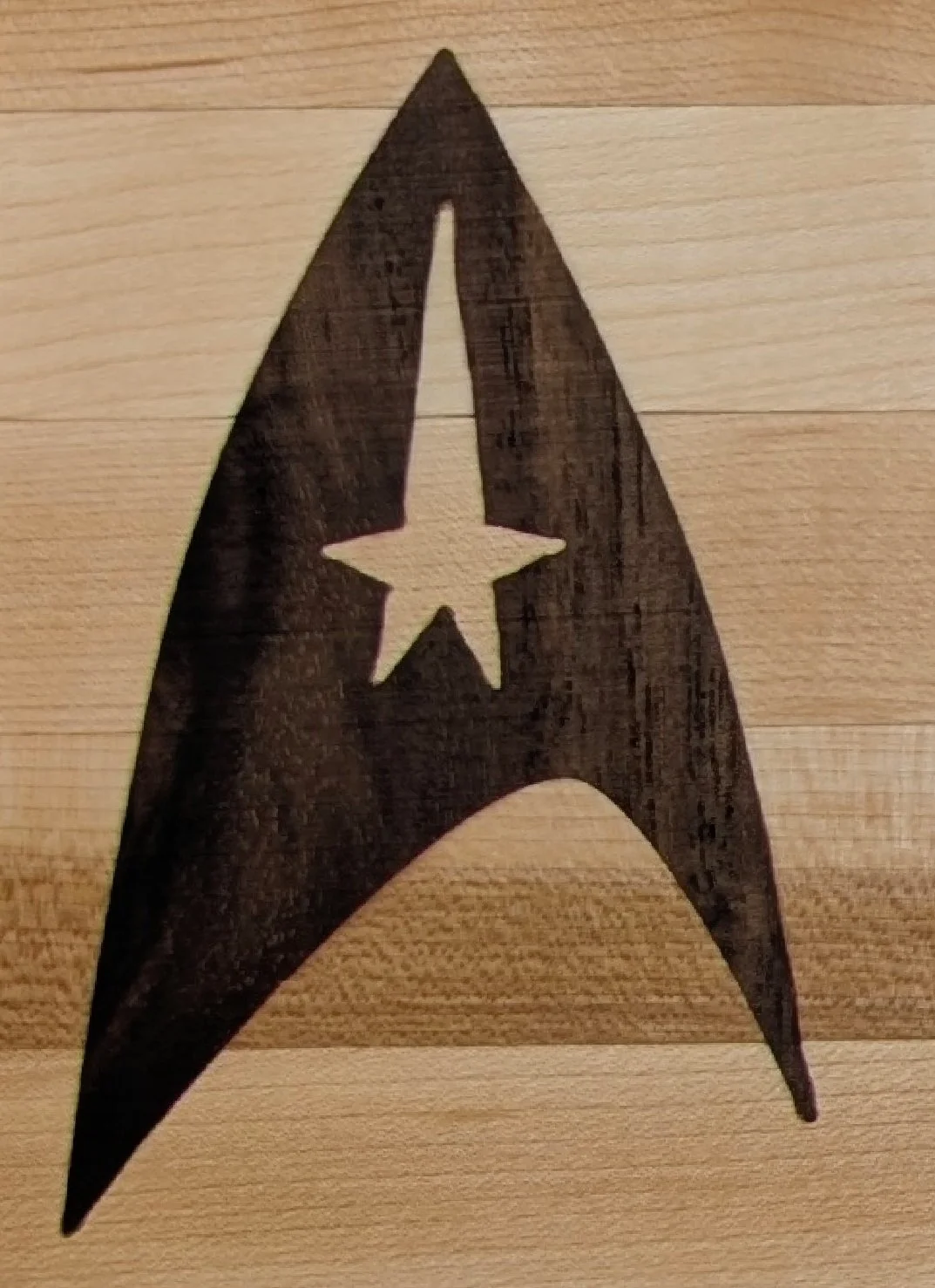 Starfleet small edge grain cutting board