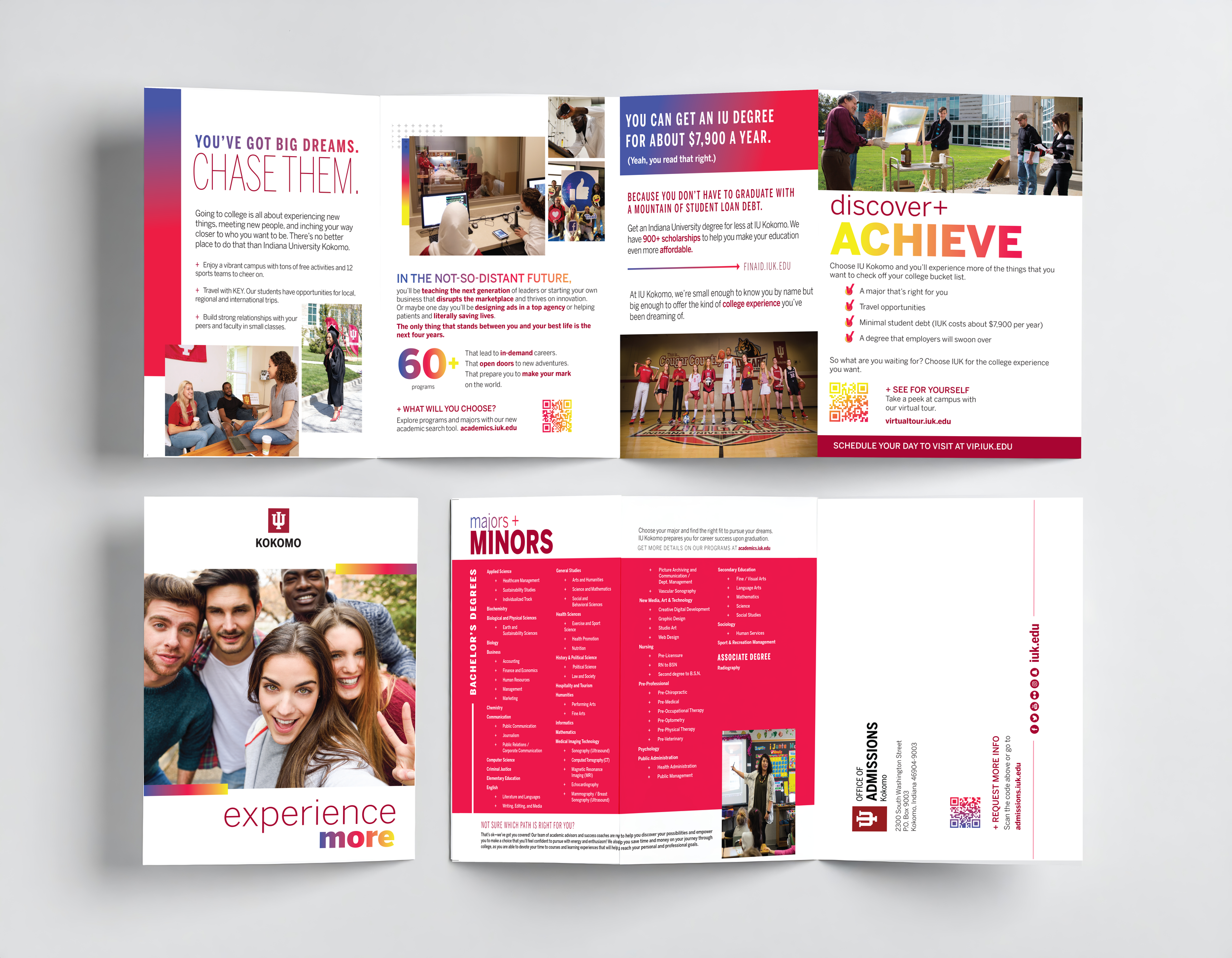 mockup of a 4 panel folded pamphlet