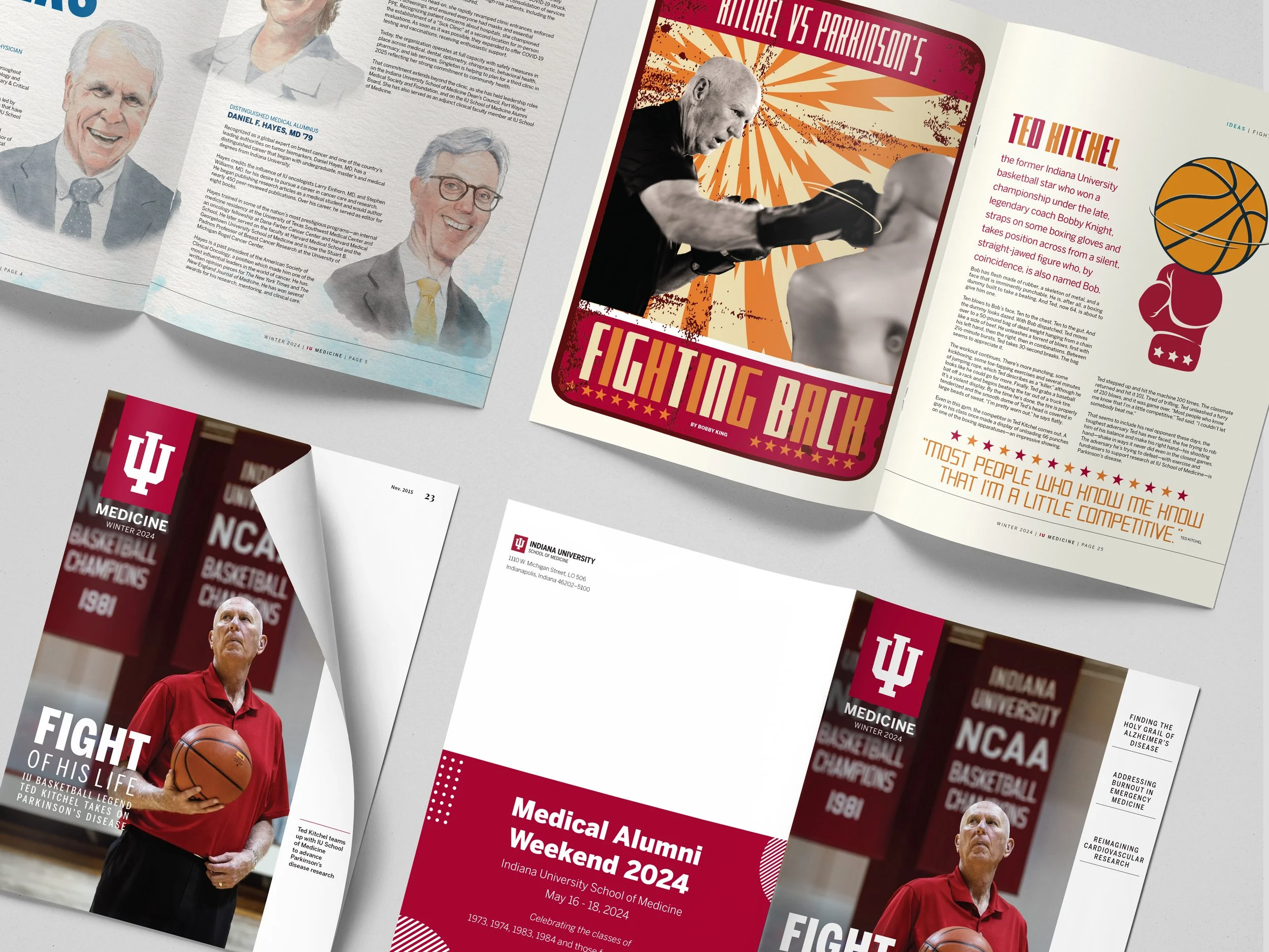 collage of magazine covers and spreads